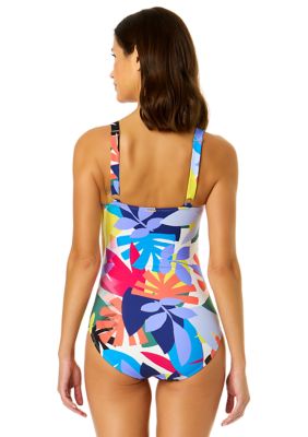 Anne Cole Swimsuit One Piece Size 10 Multi Color- Built In Bra - Ultimate  Encounter