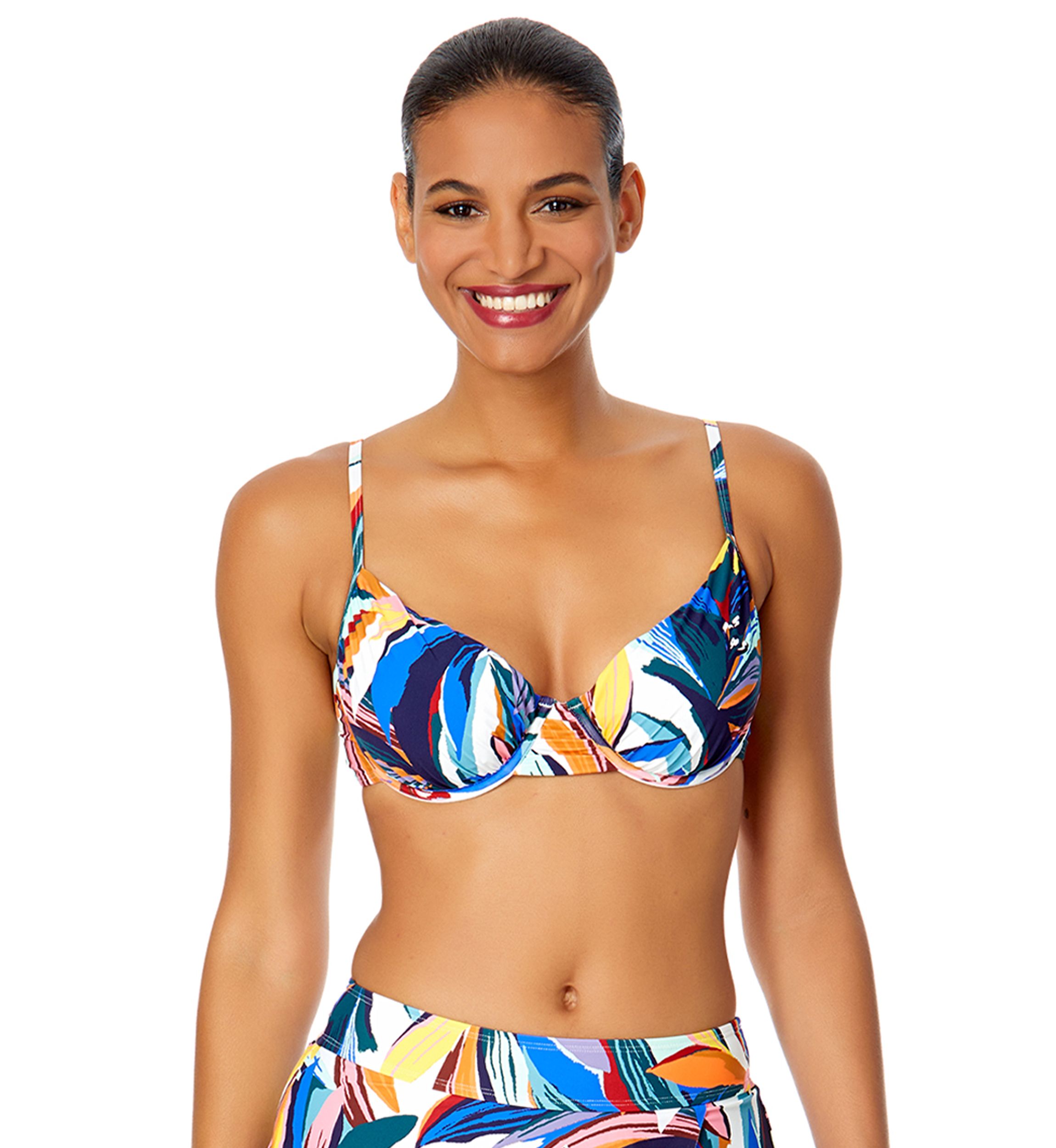 Riviera Floral Shirred Underwire Top