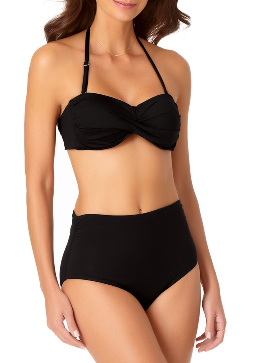 Twisted Bandeau Swim Bra 