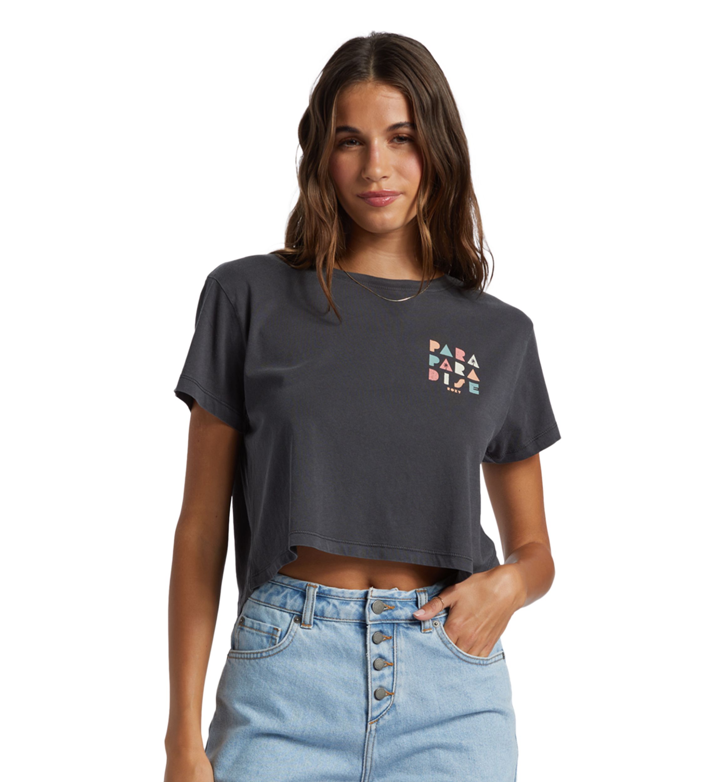 Paradise Cropped Graphic T-Shirt