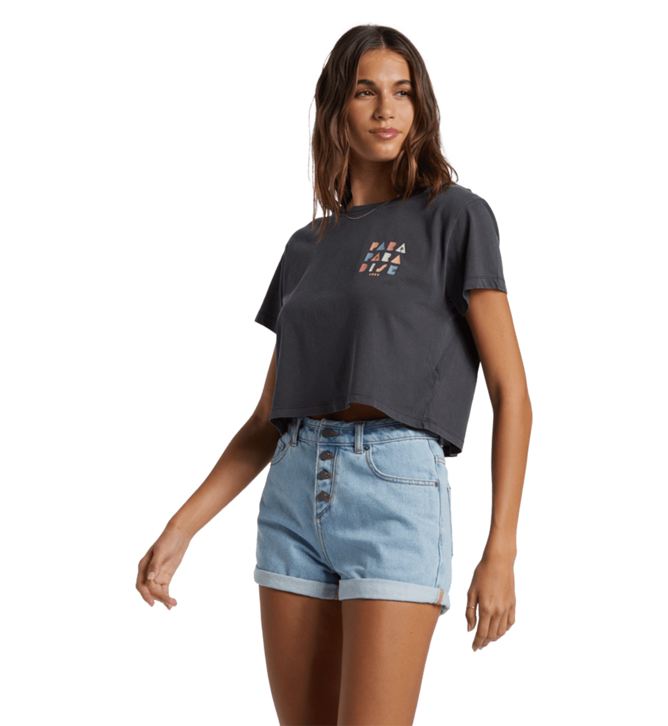 Paradise Cropped Graphic T-Shirt