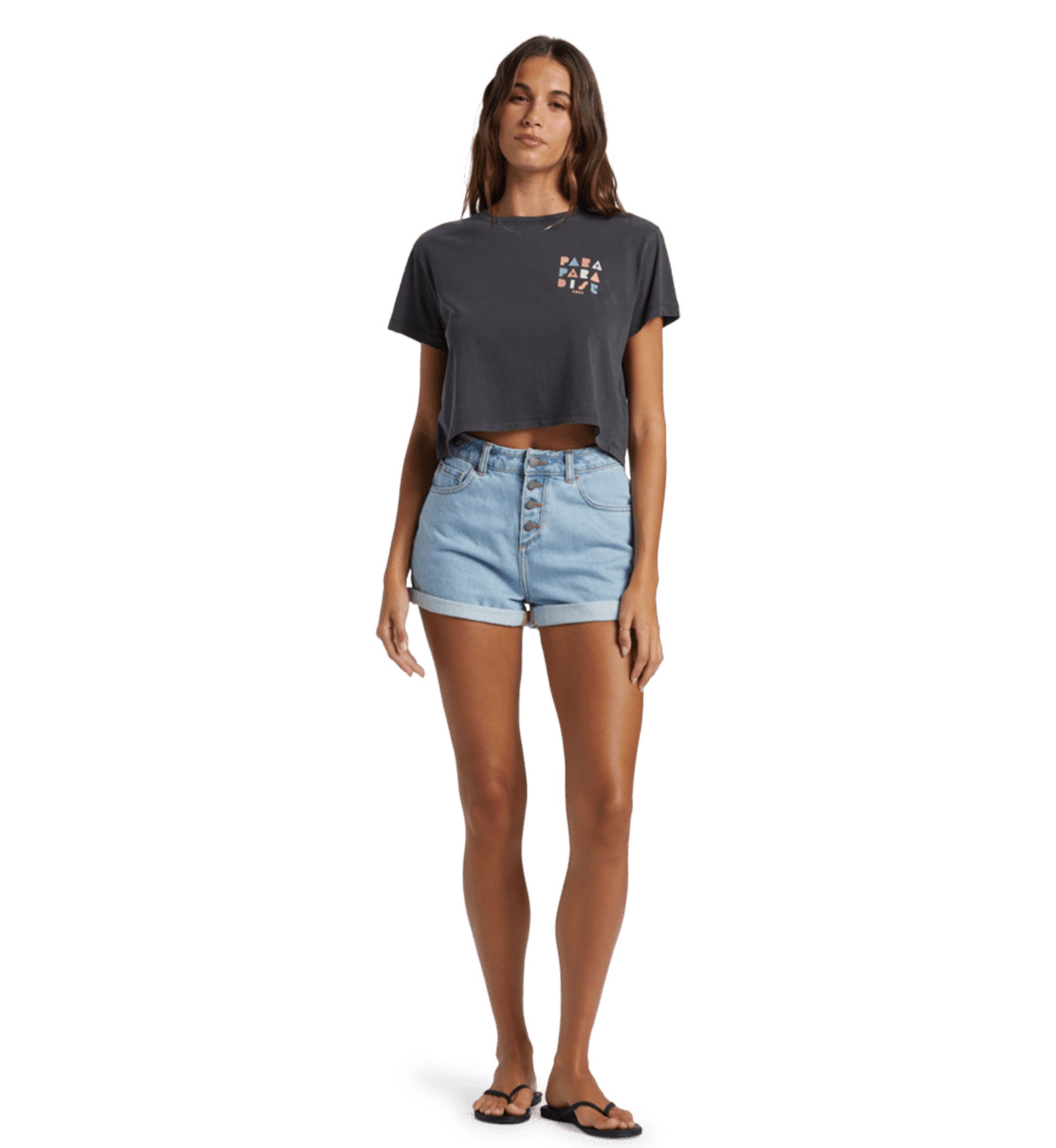 Paradise Cropped Graphic T-Shirt