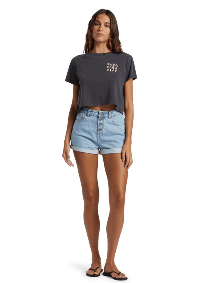 Paradise Cropped Graphic T-Shirt