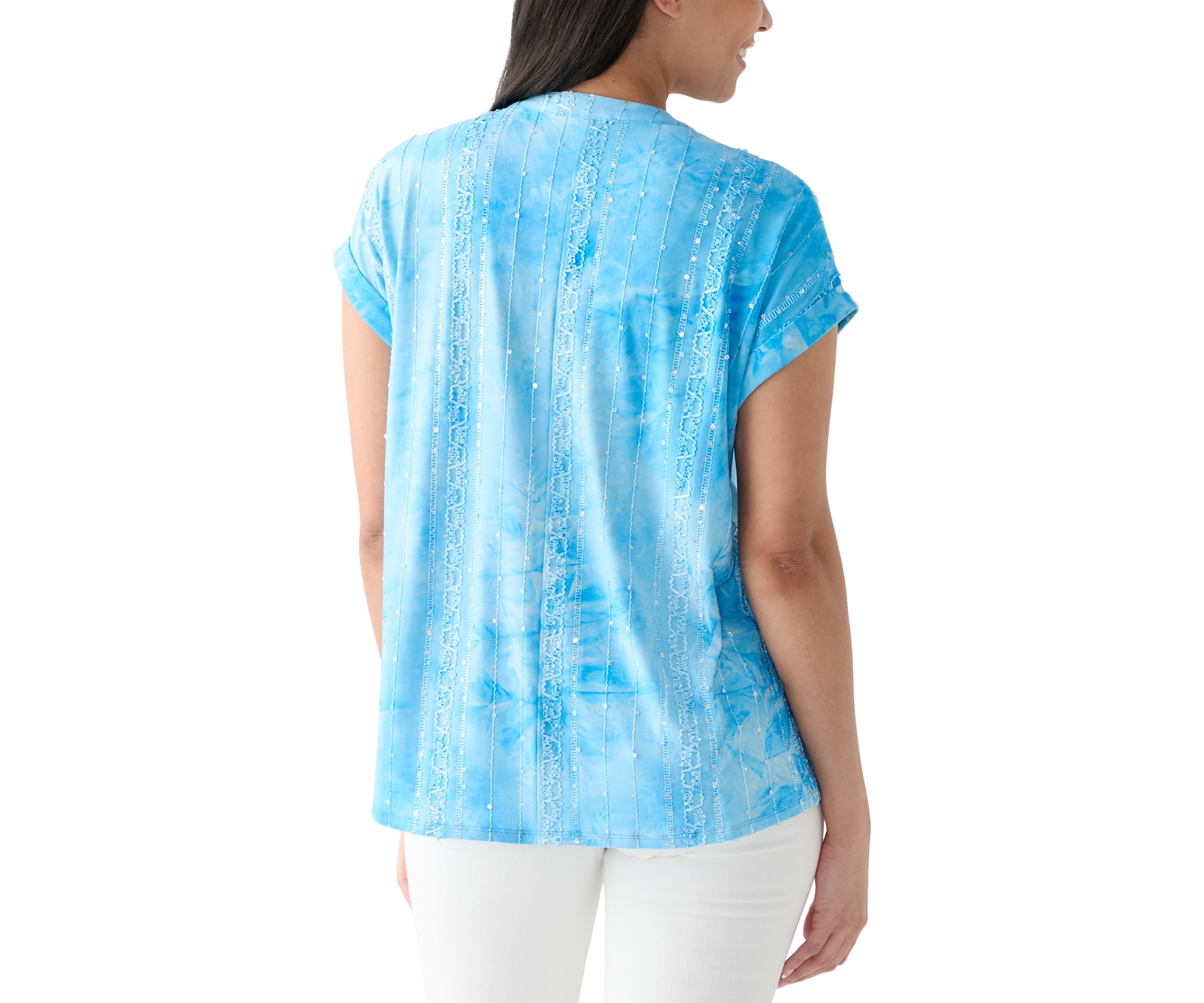 Womens Short Sleeve Dolman Gomez Henley Shirt