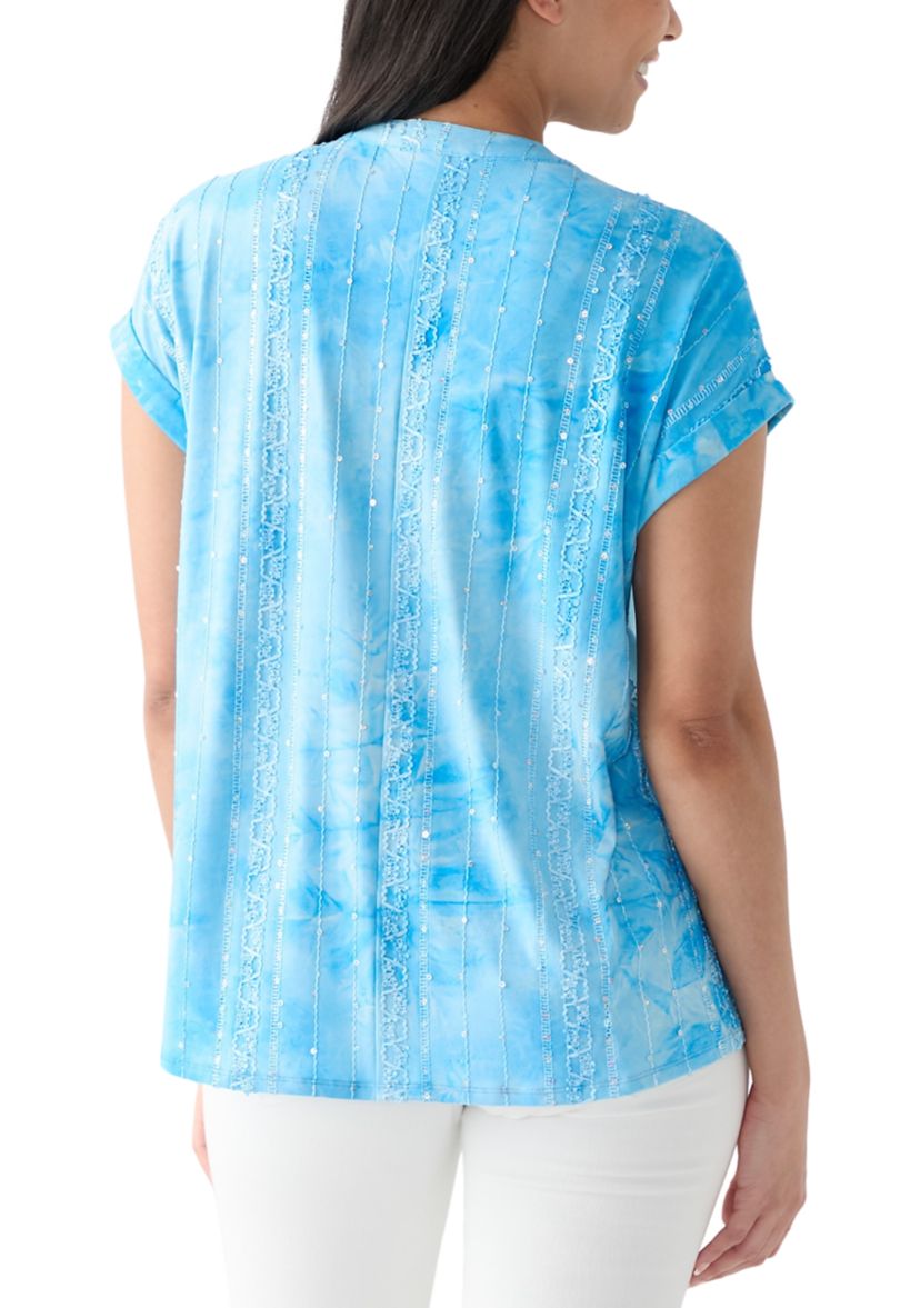 Womens Short Sleeve Dolman Gomez Henley Shirt
