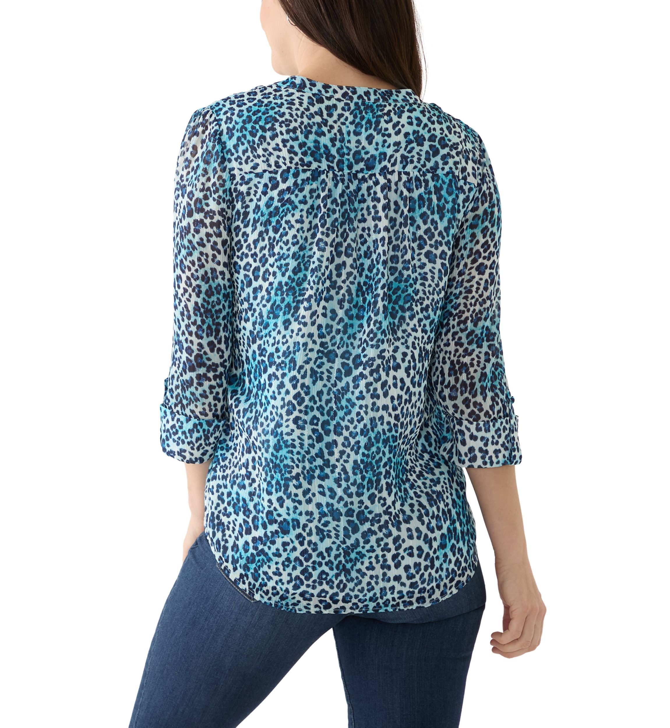 Womens Printed Chiffon Top