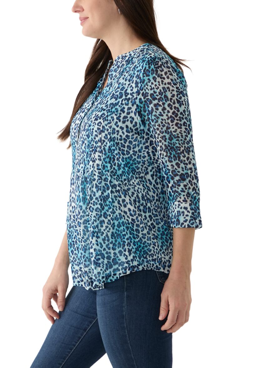 Womens Printed Chiffon Top