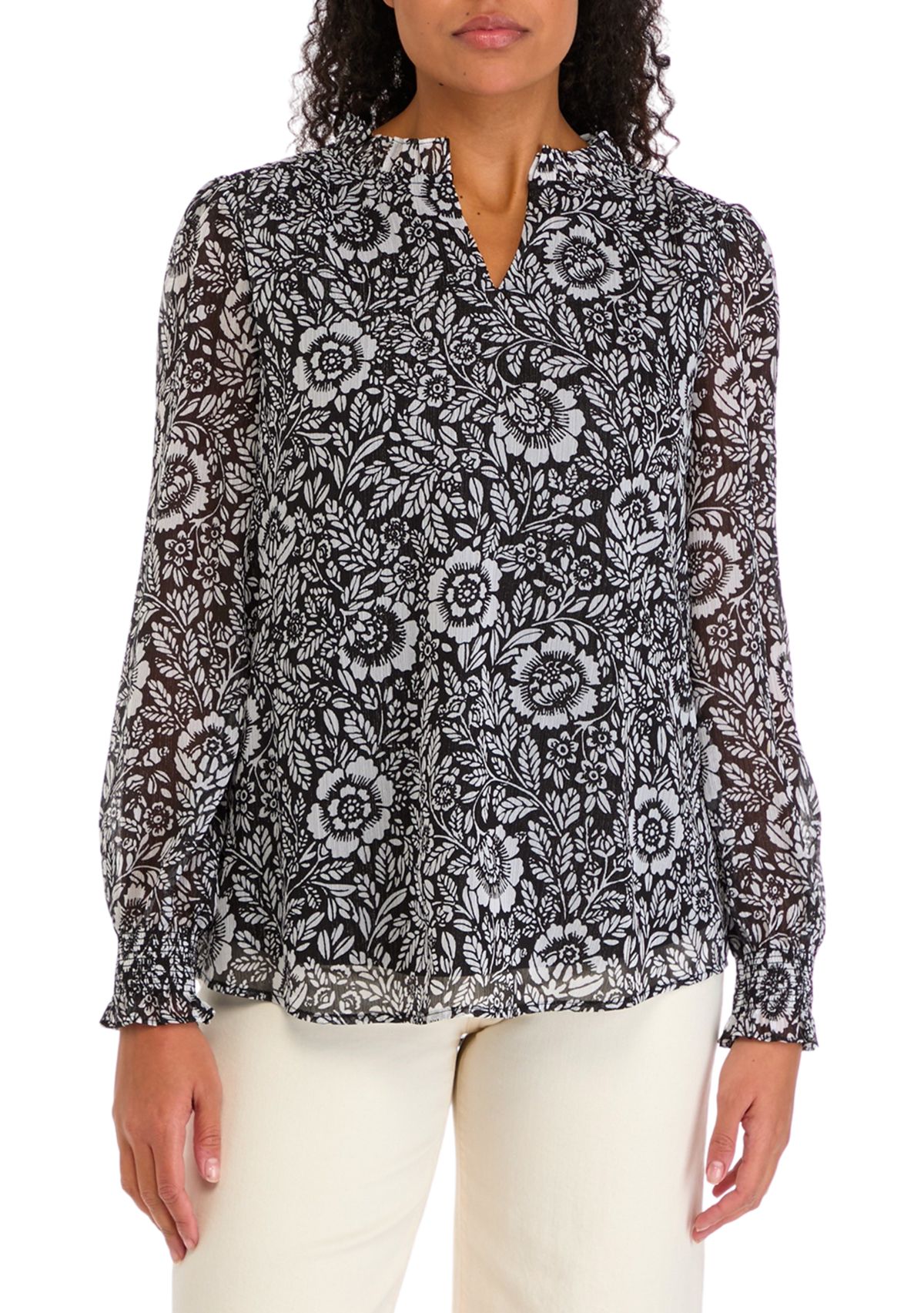 Womens Floral Printed Blouse
