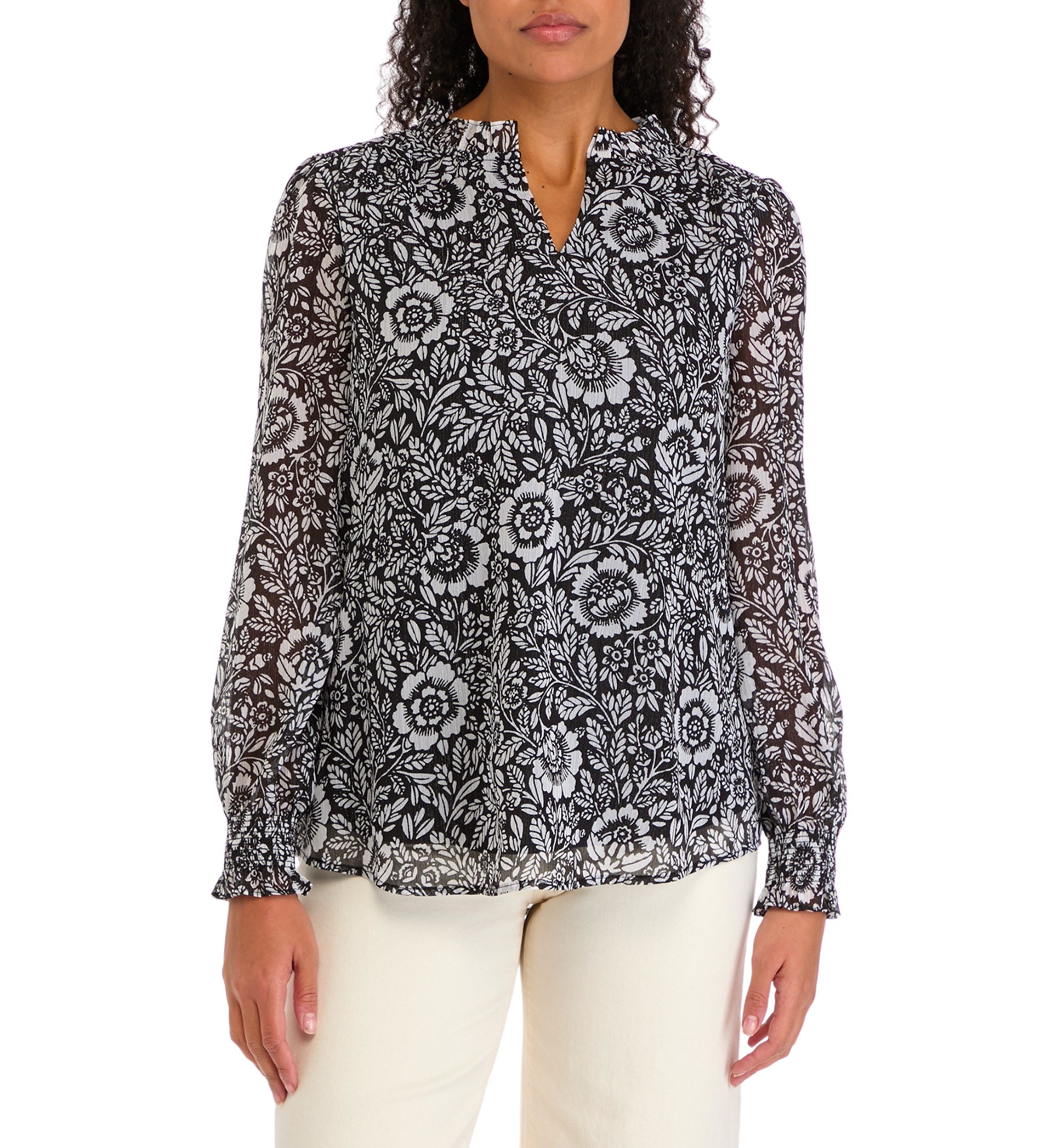 Womens Floral Printed Blouse