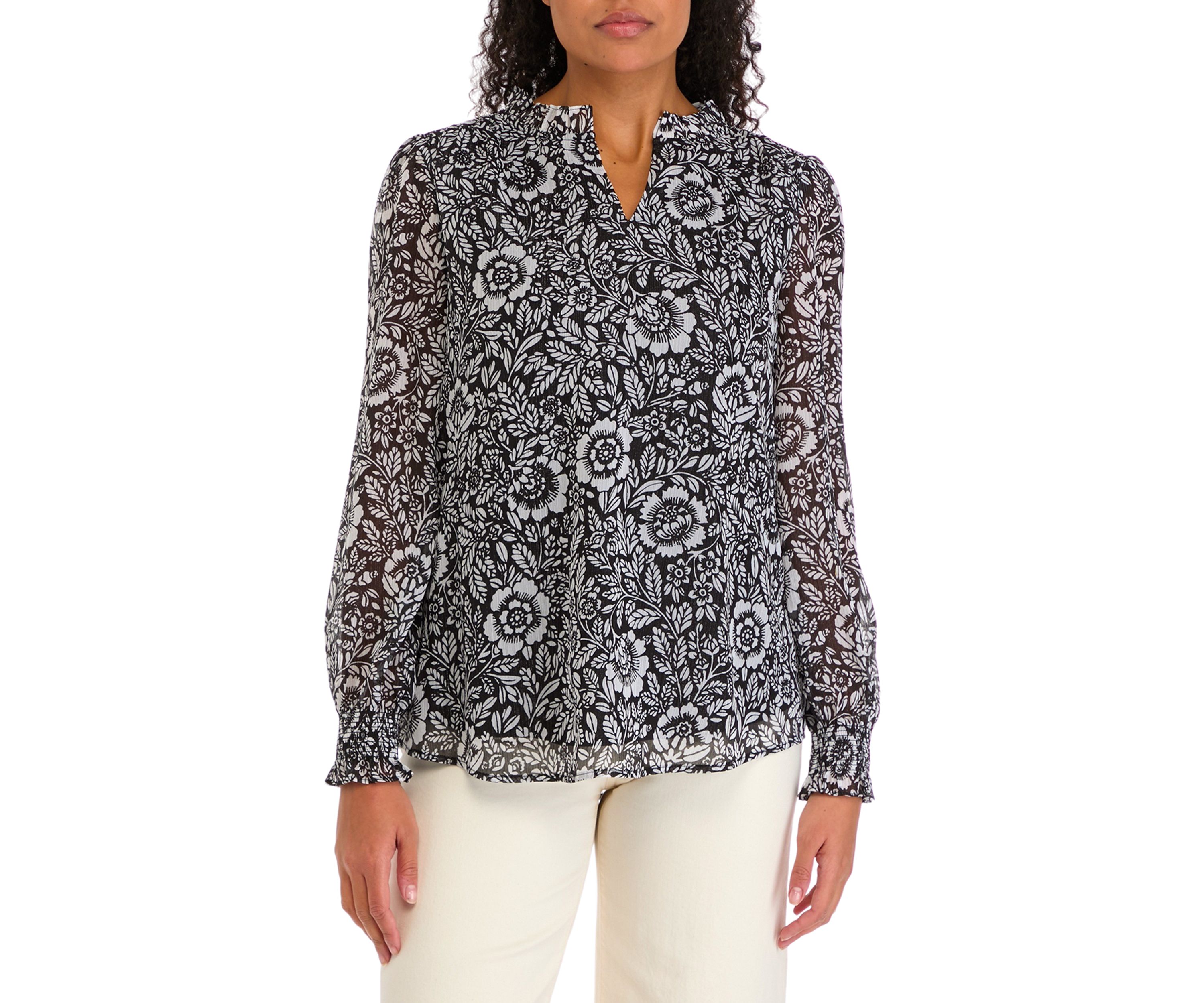 Womens Floral Printed Blouse