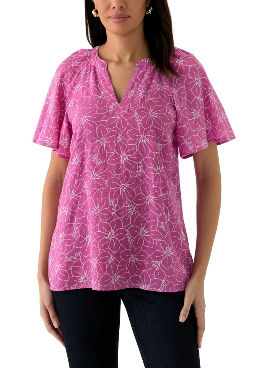 Womens Printed Woven Blouse