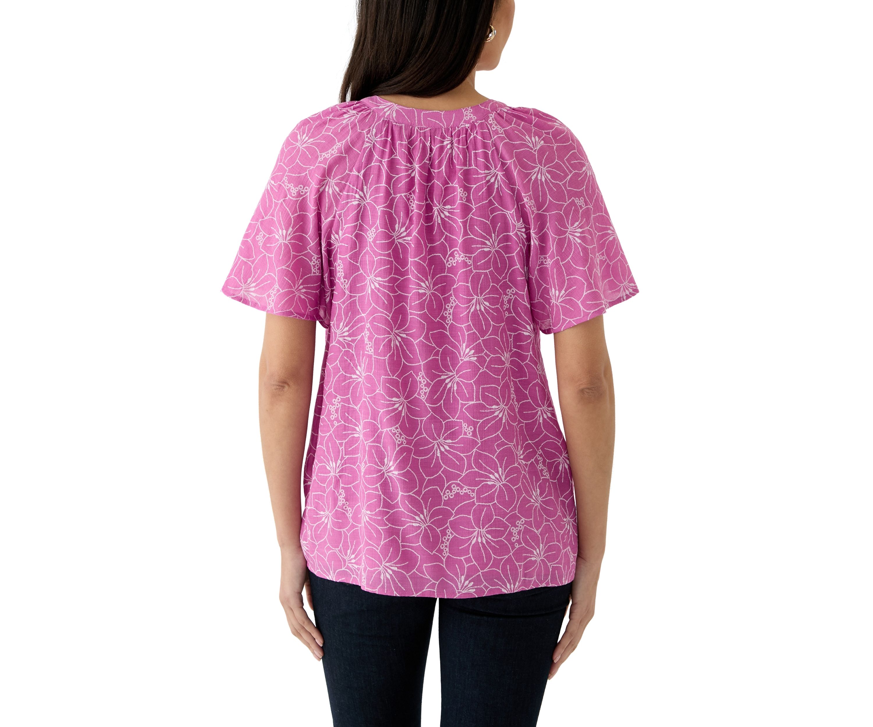 Womens Printed Woven Blouse