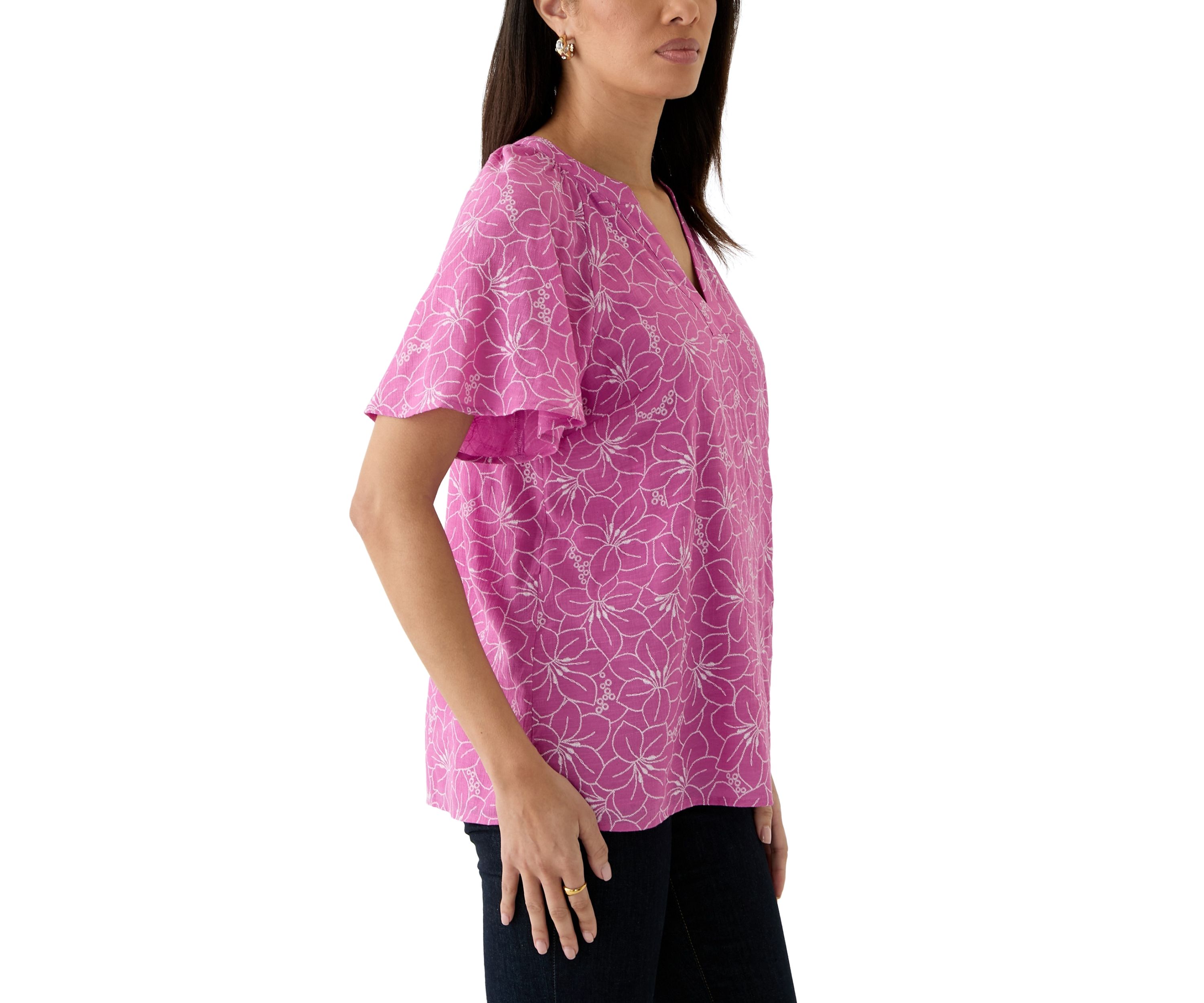 Womens Printed Woven Blouse
