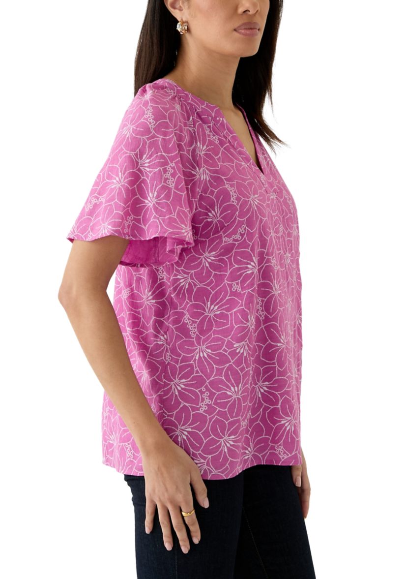 Womens Printed Woven Blouse
