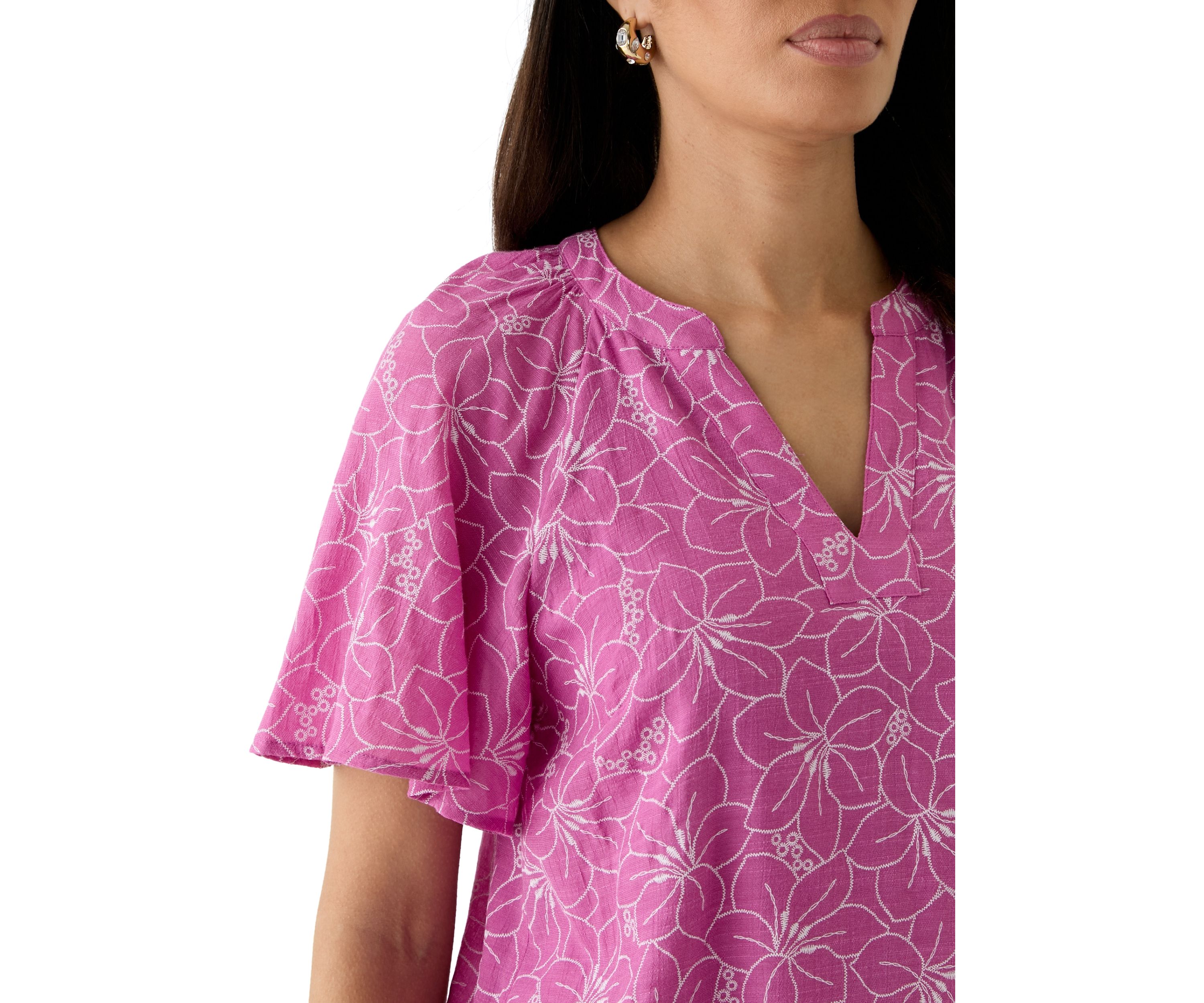 Womens Printed Woven Blouse