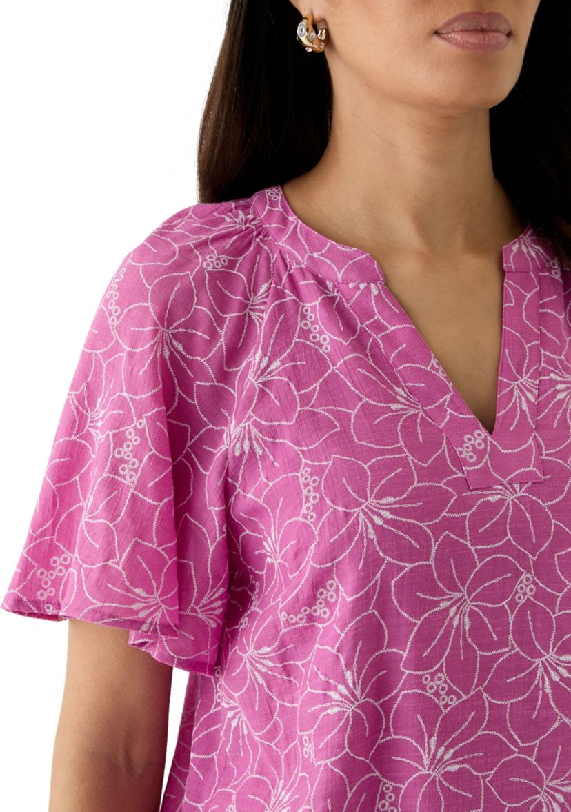 Womens Printed Woven Blouse