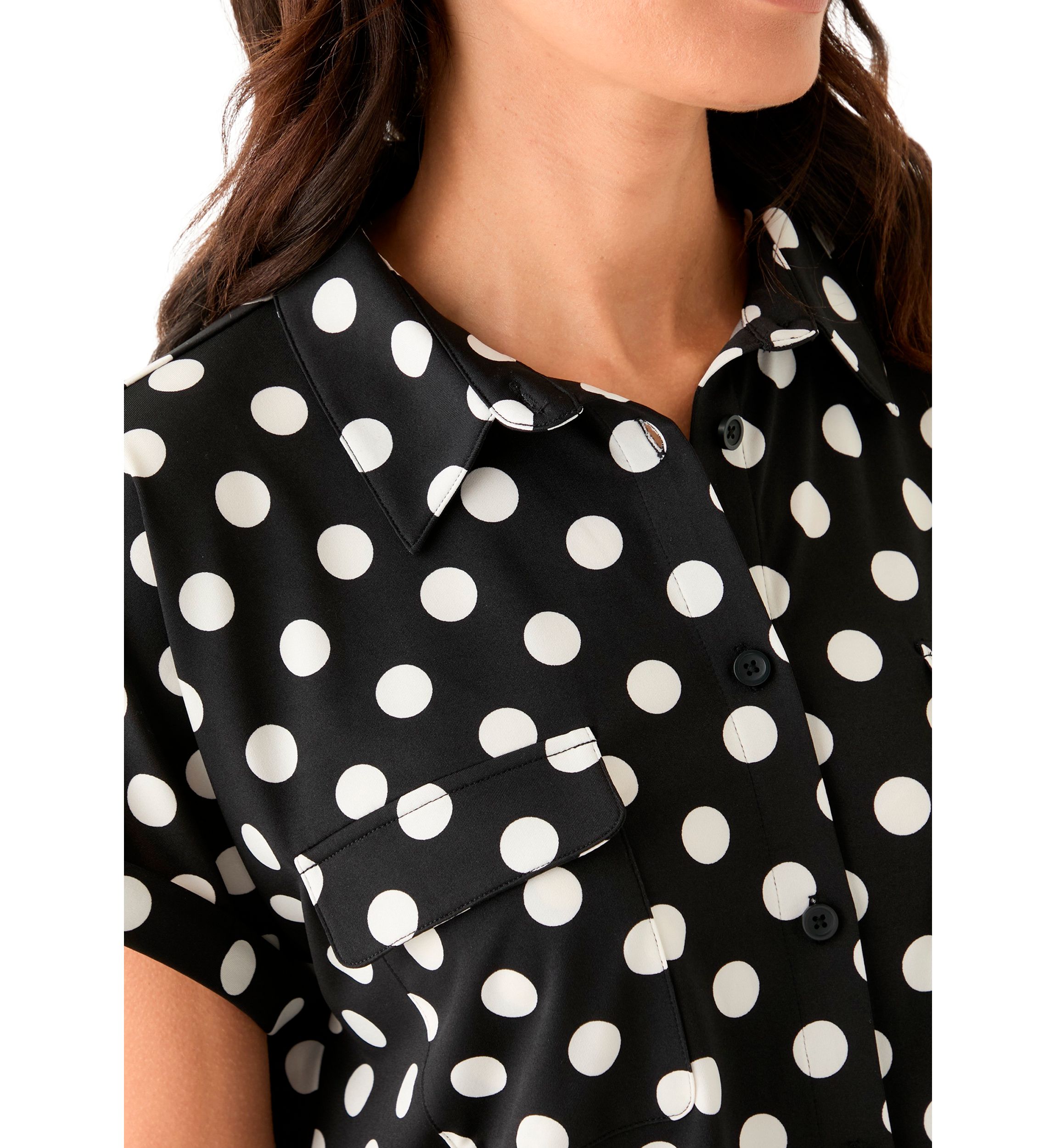 Womens Updated Printed Camp Shirt