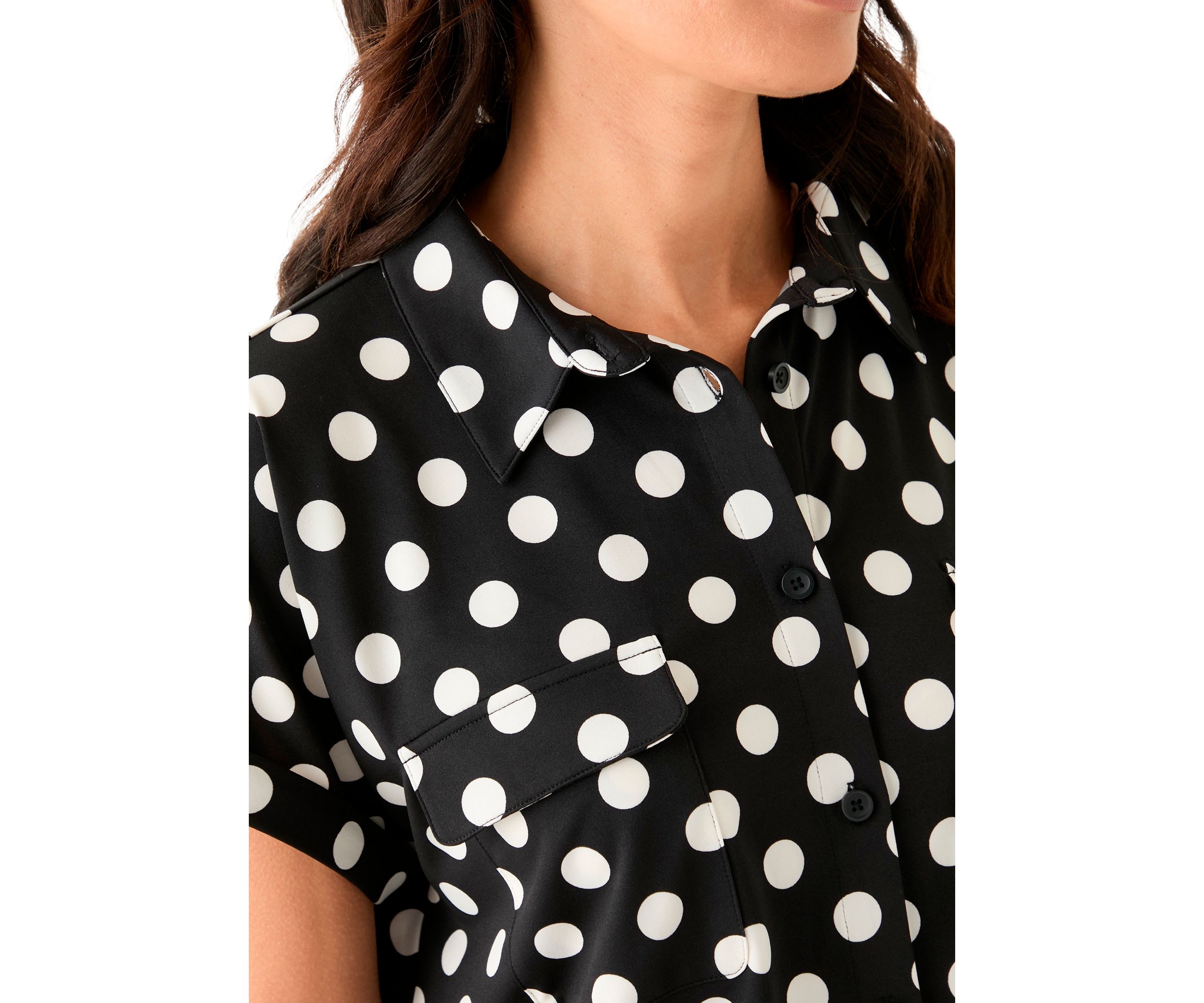 Womens Updated Printed Camp Shirt