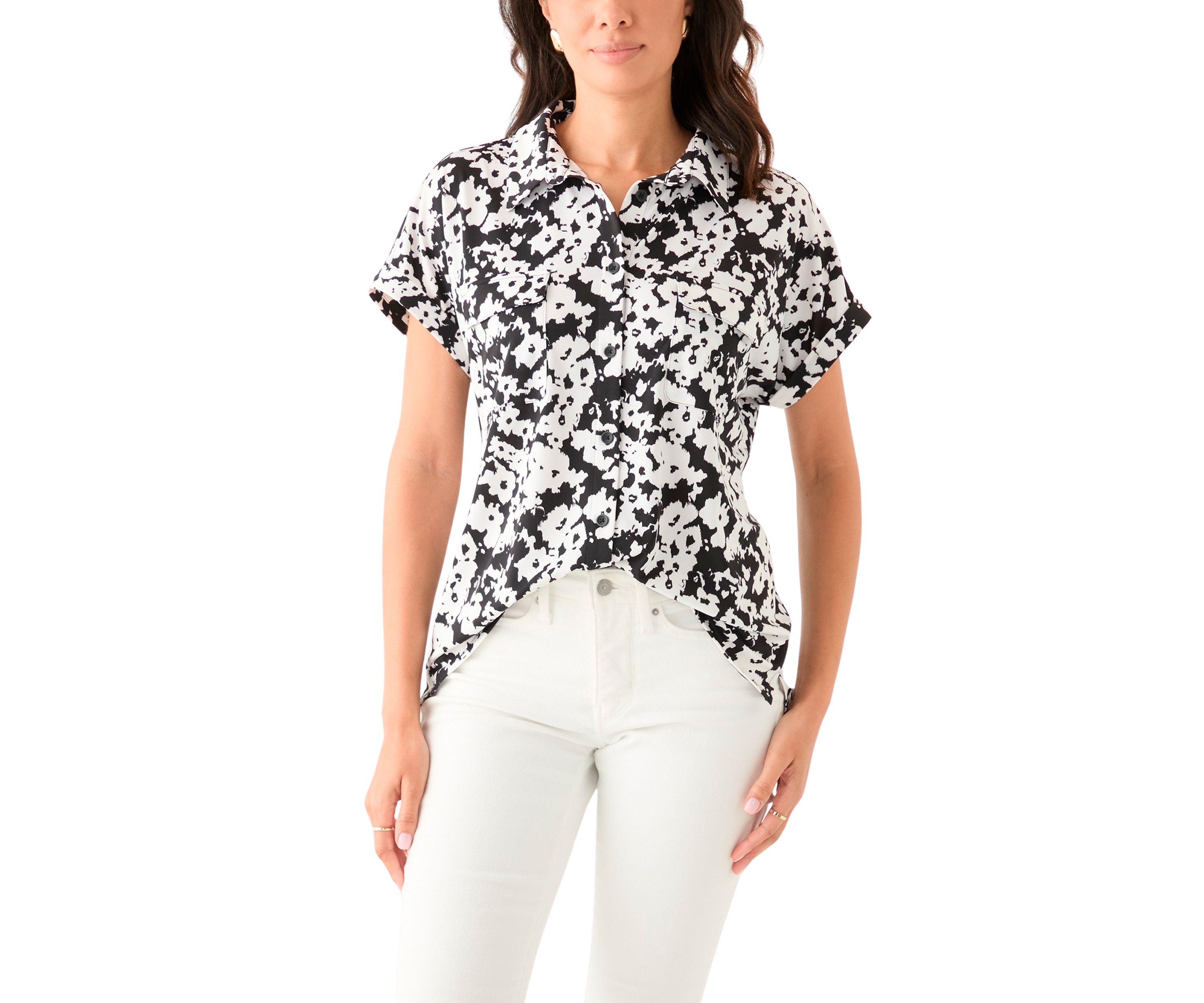 Womens Updated Printed Camp Shirt