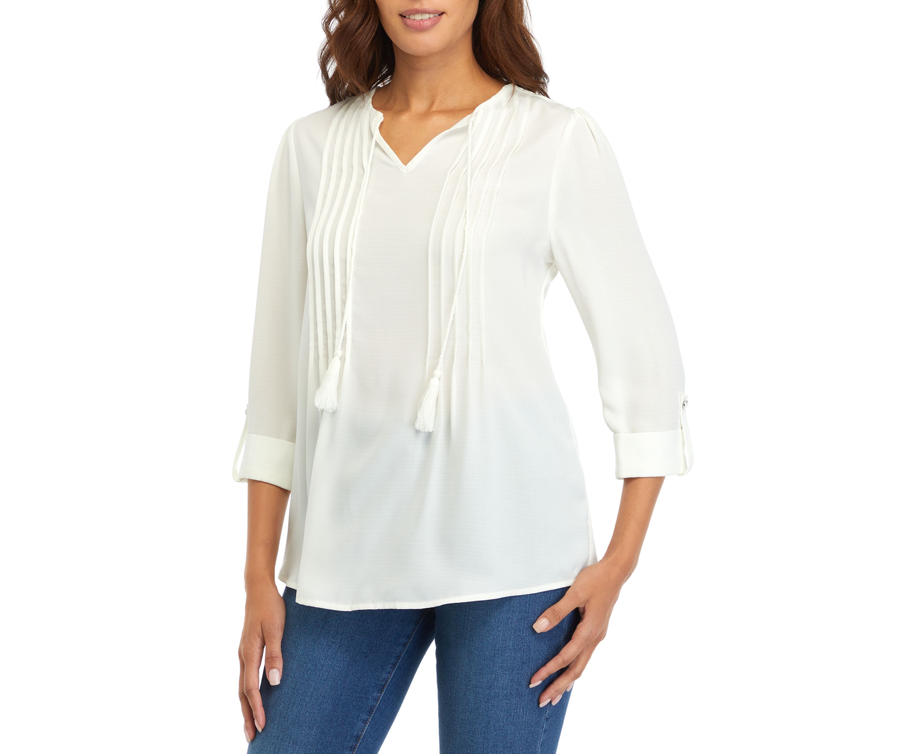 Womens Tassel Henley  Top
