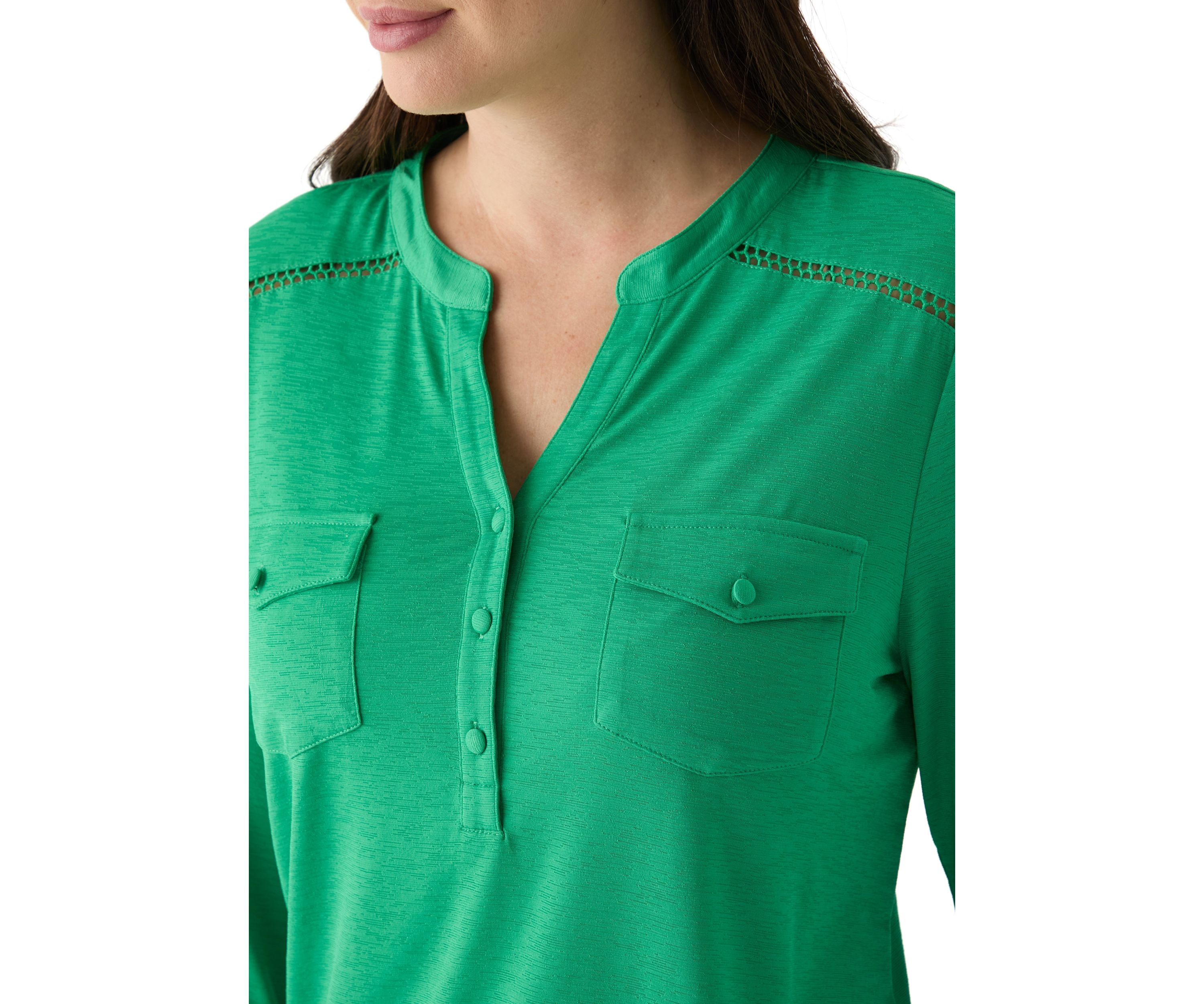 Womens Solid Knit Top