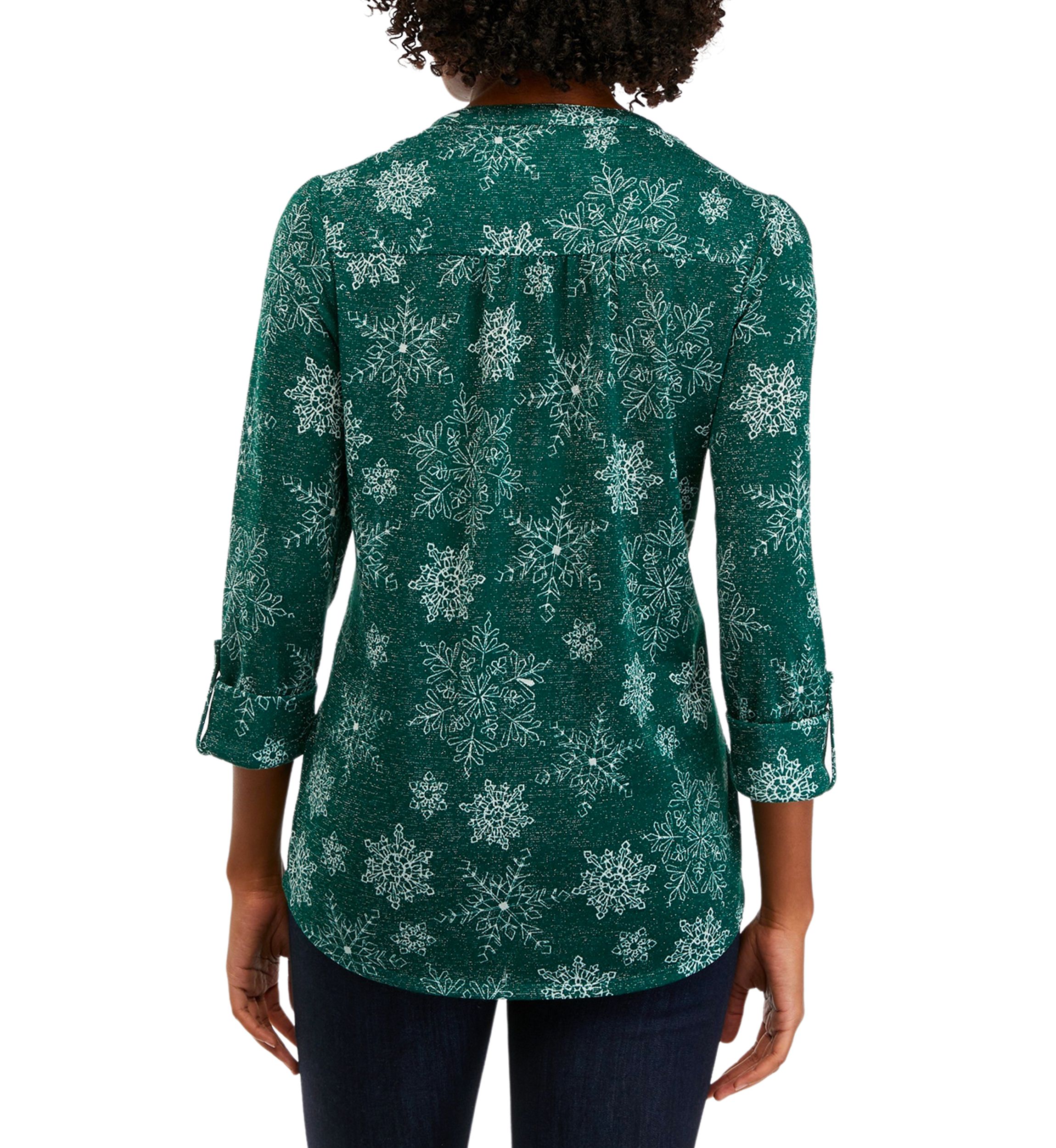 Womens Shine Hacci Blouse