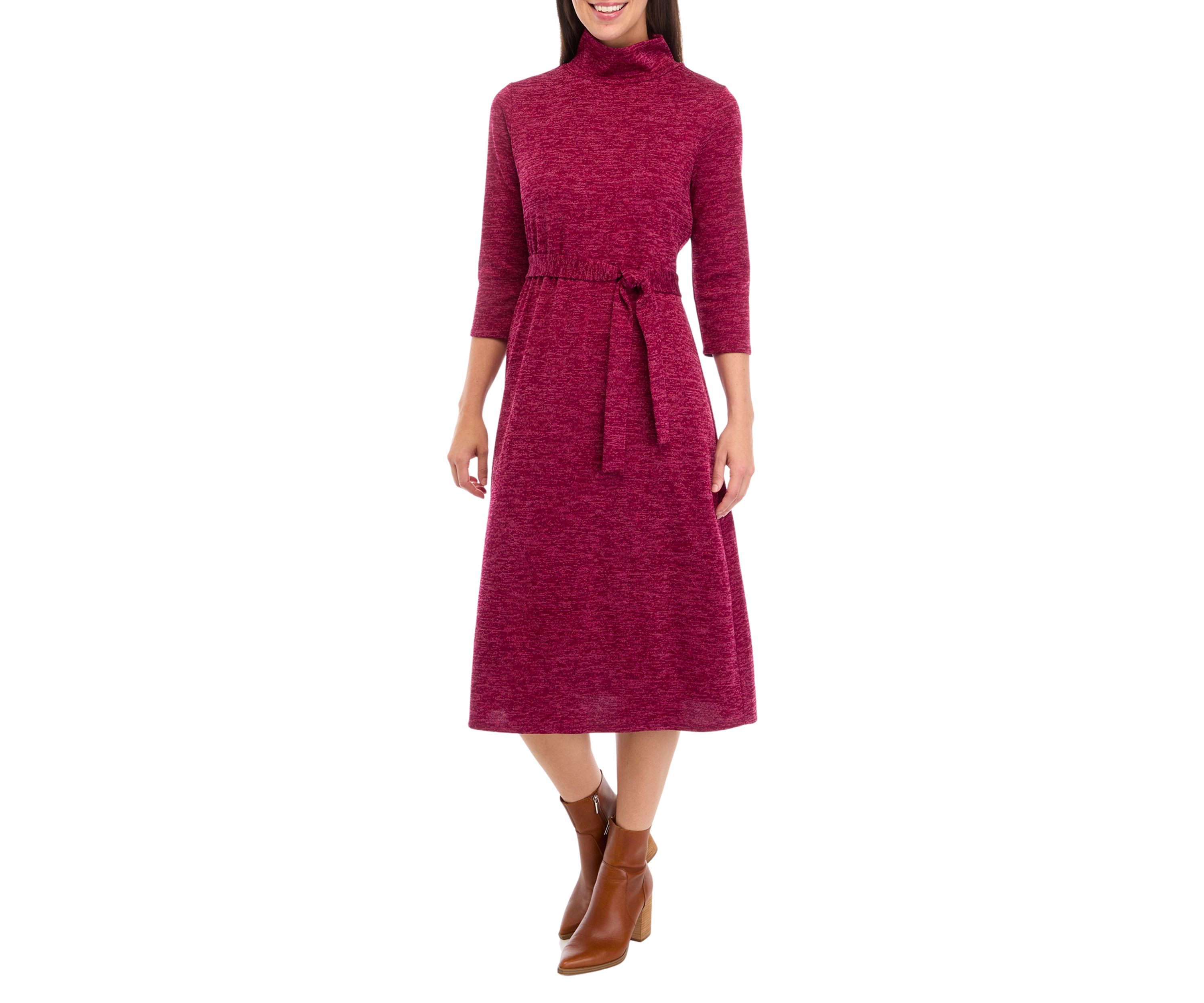 Womens Mock Neck Fashion Dress