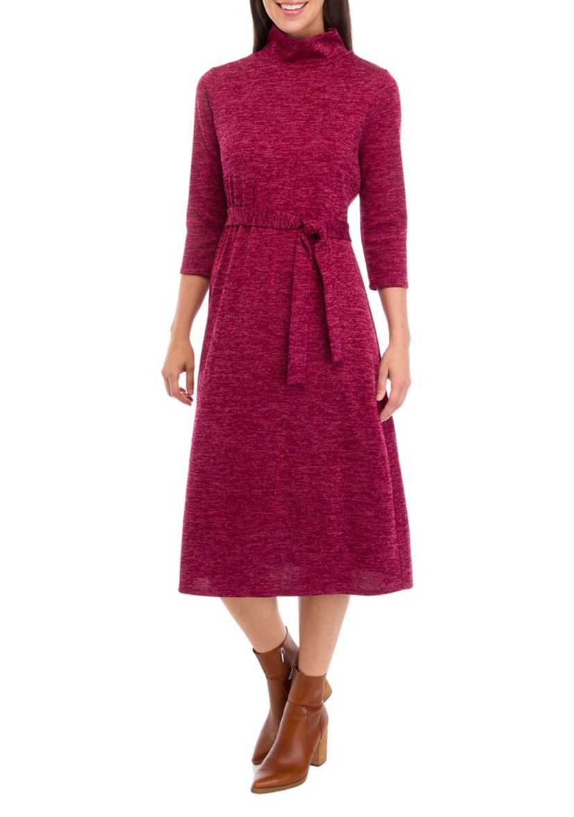 Womens Mock Neck Fashion Dress