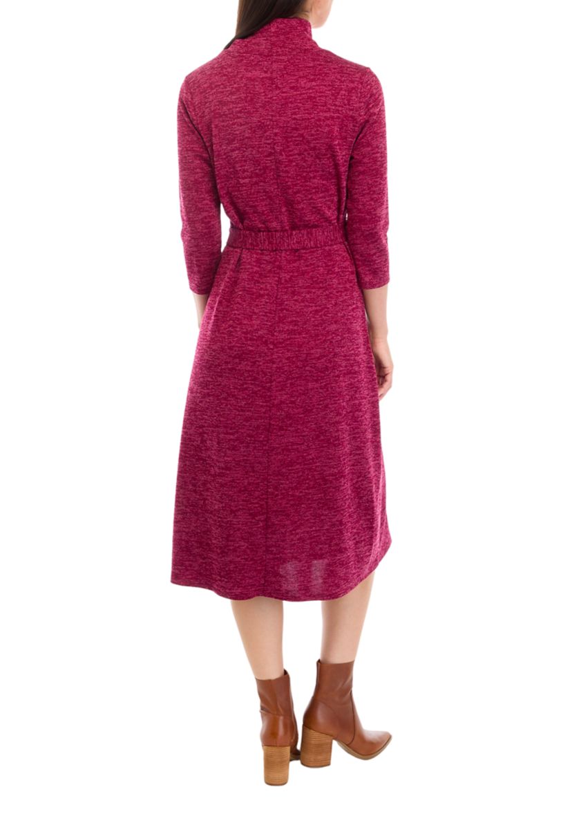 Womens Mock Neck Fashion Dress