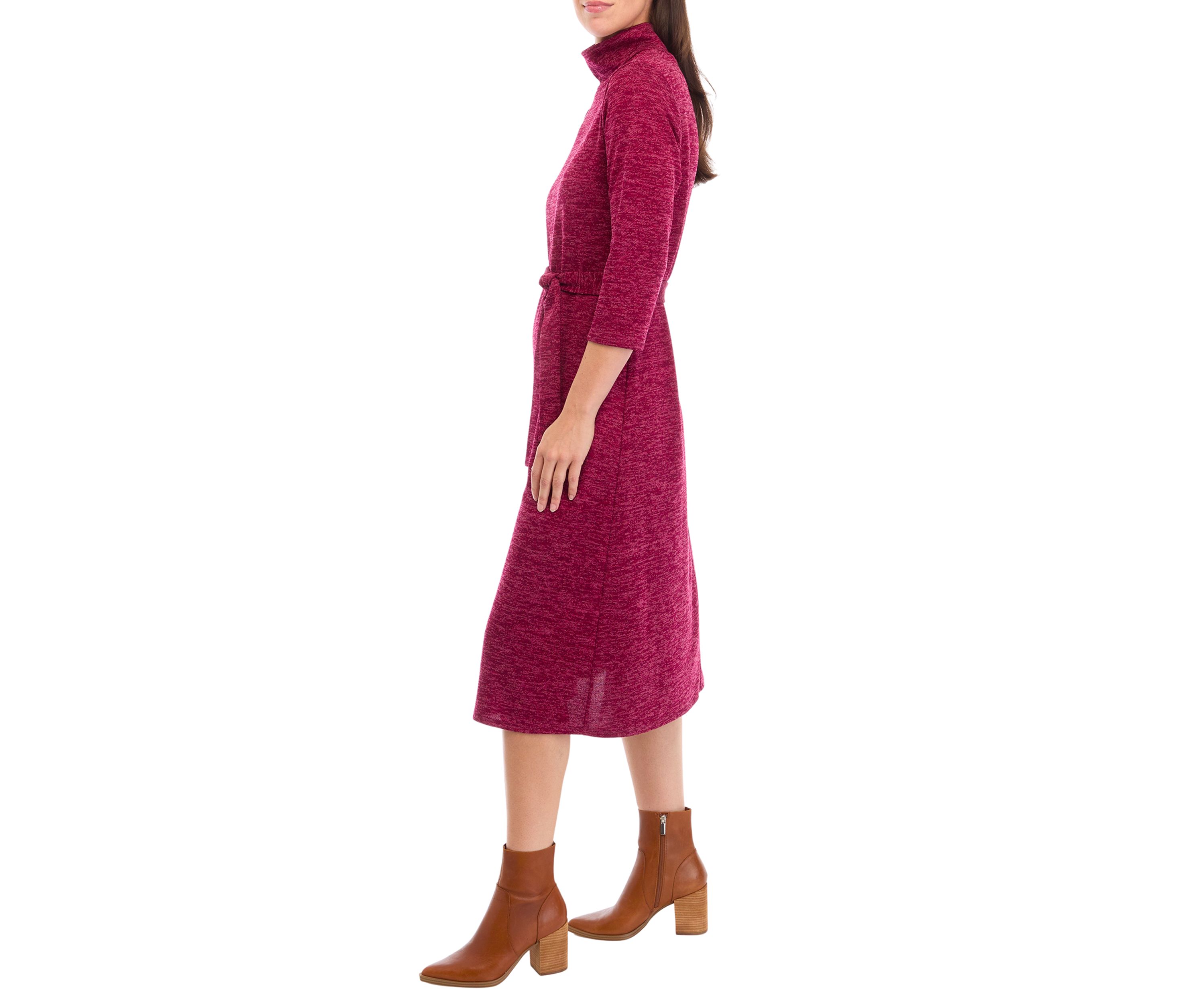 Womens Mock Neck Fashion Dress