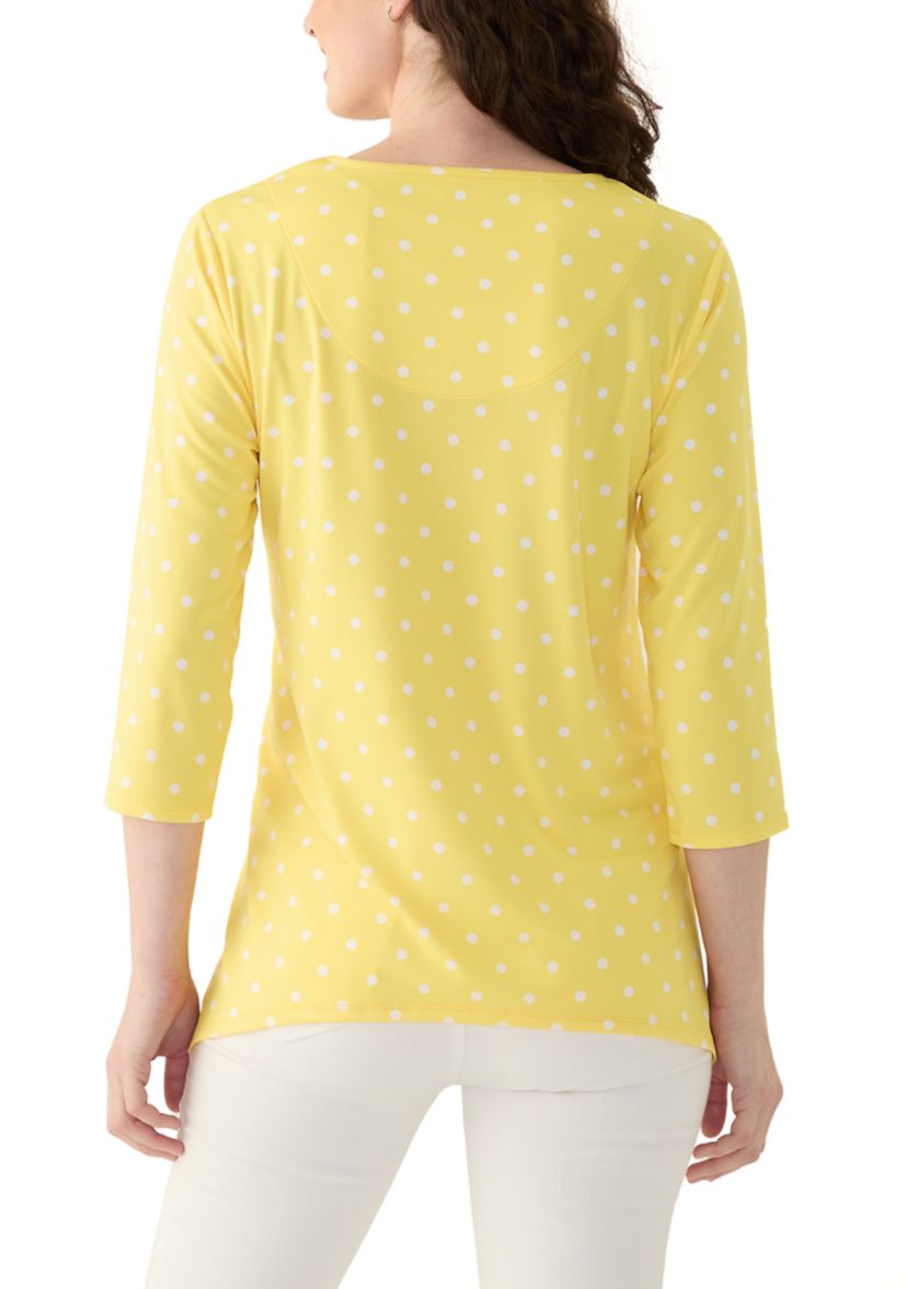Womens Printed Sharkbite Top