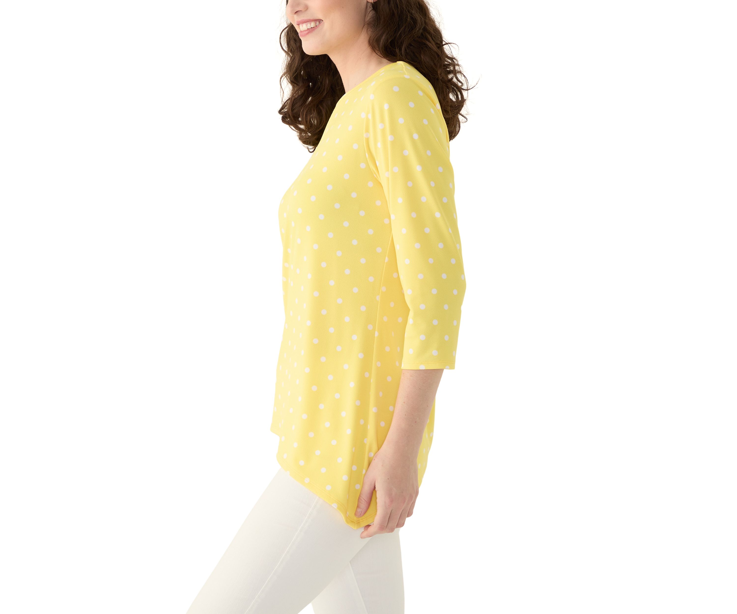 Womens Printed Sharkbite Top