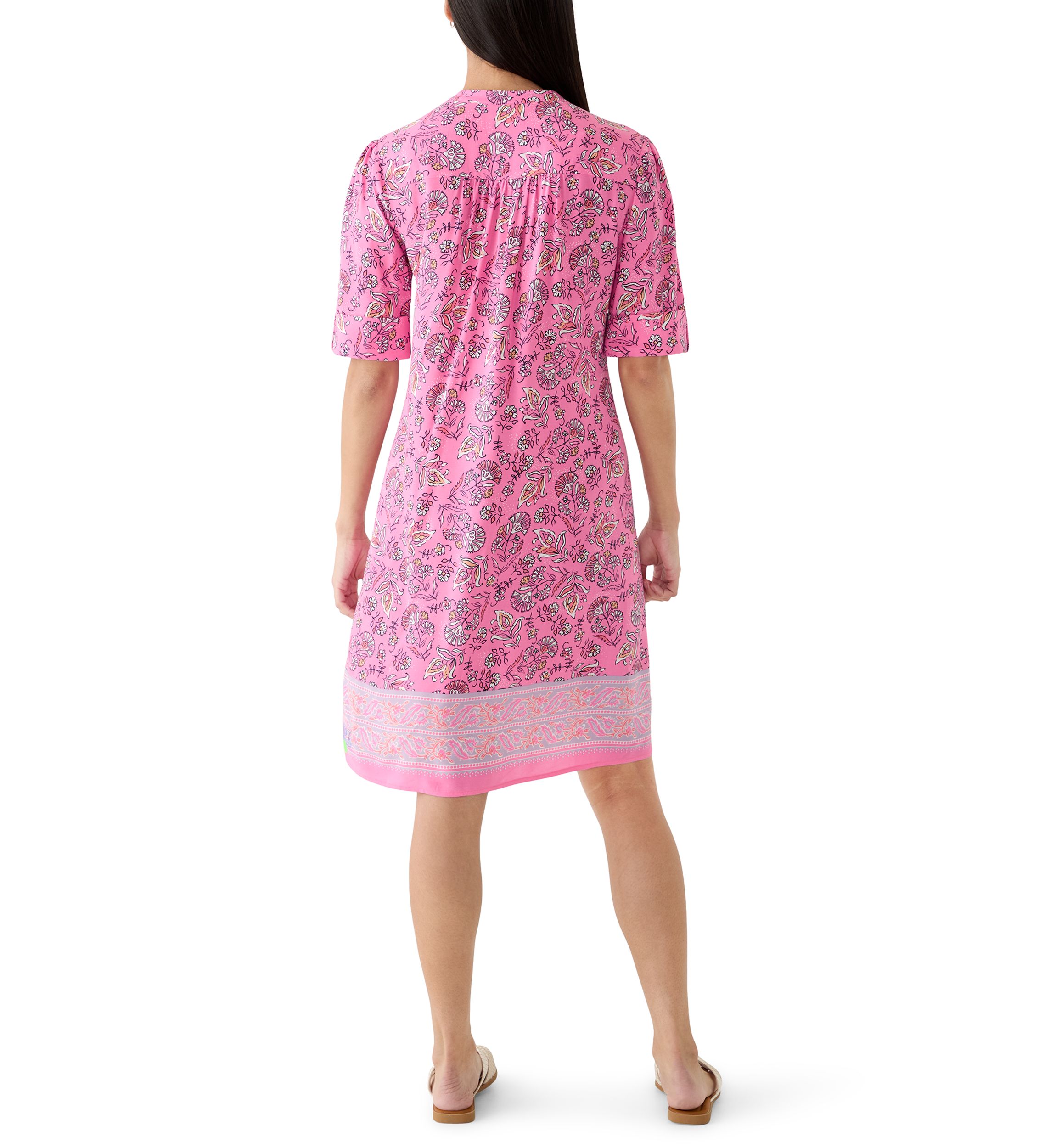 strapless open back dress Delaney Maxi Dress - Pink Floral main image 0