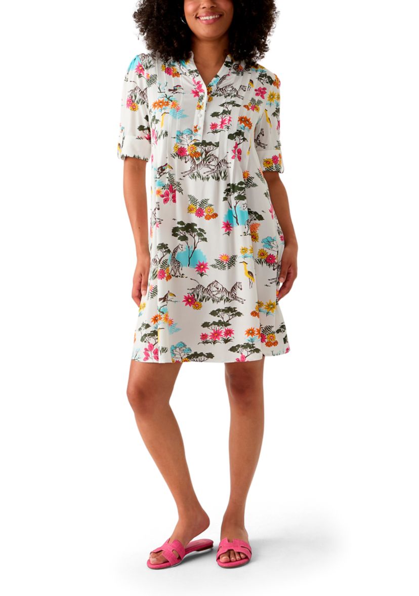 Womens Woven Printed Dress