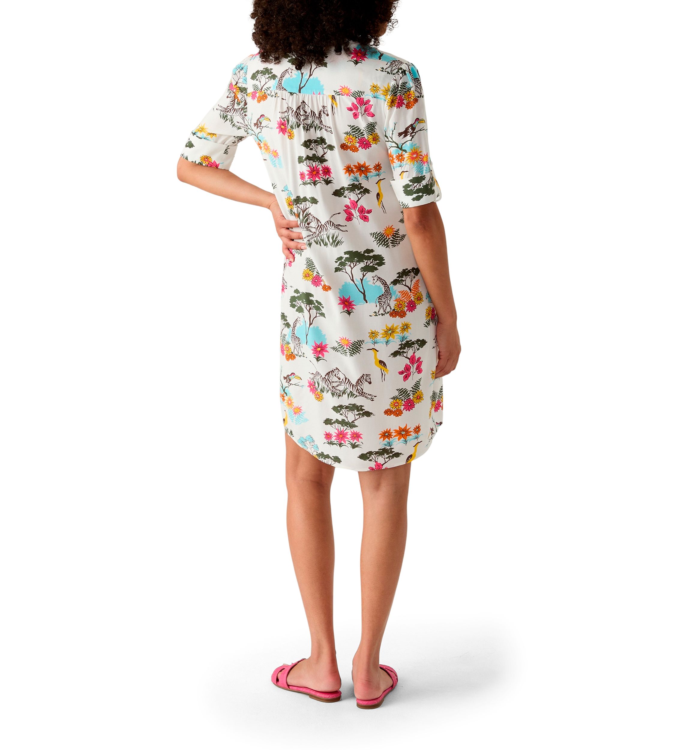 Womens Woven Printed Dress