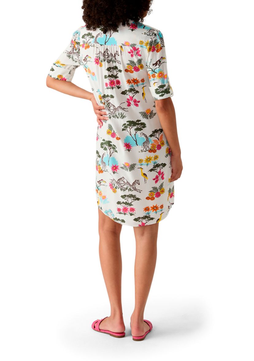 Womens Woven Printed Dress