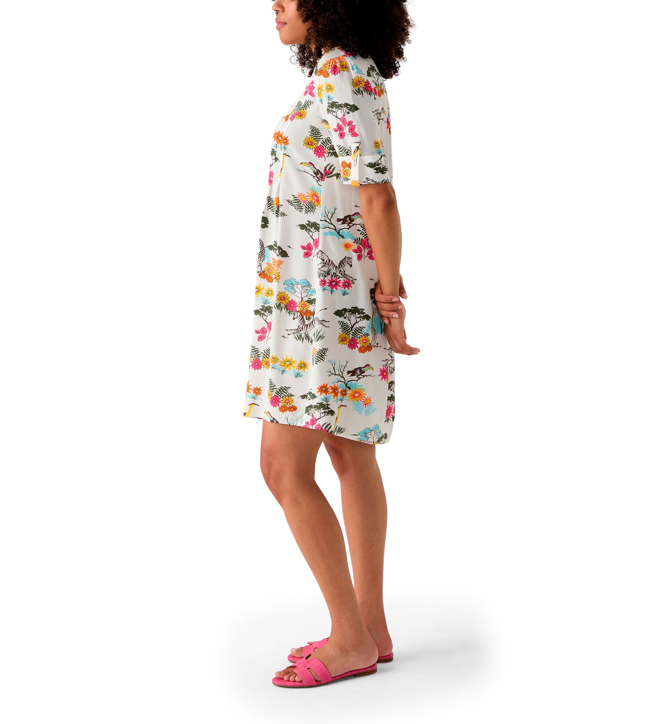 Womens Woven Printed Dress