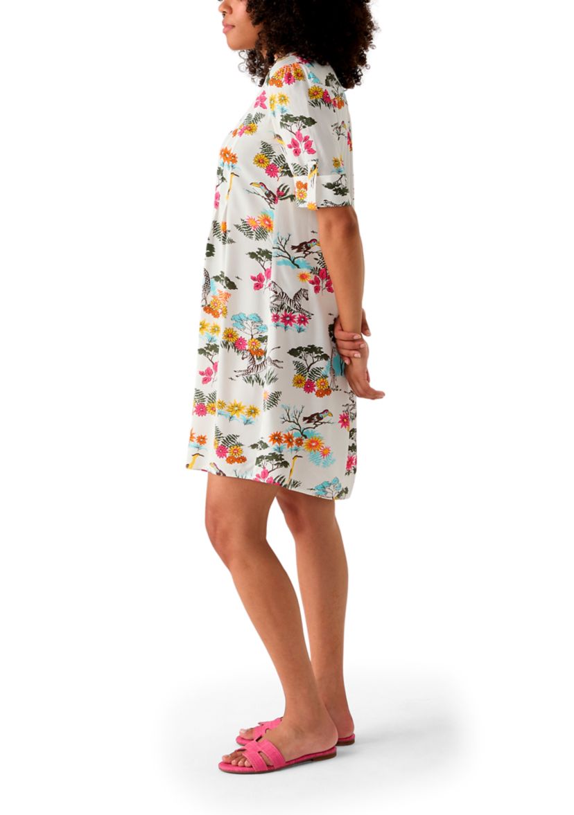 Womens Woven Printed Dress