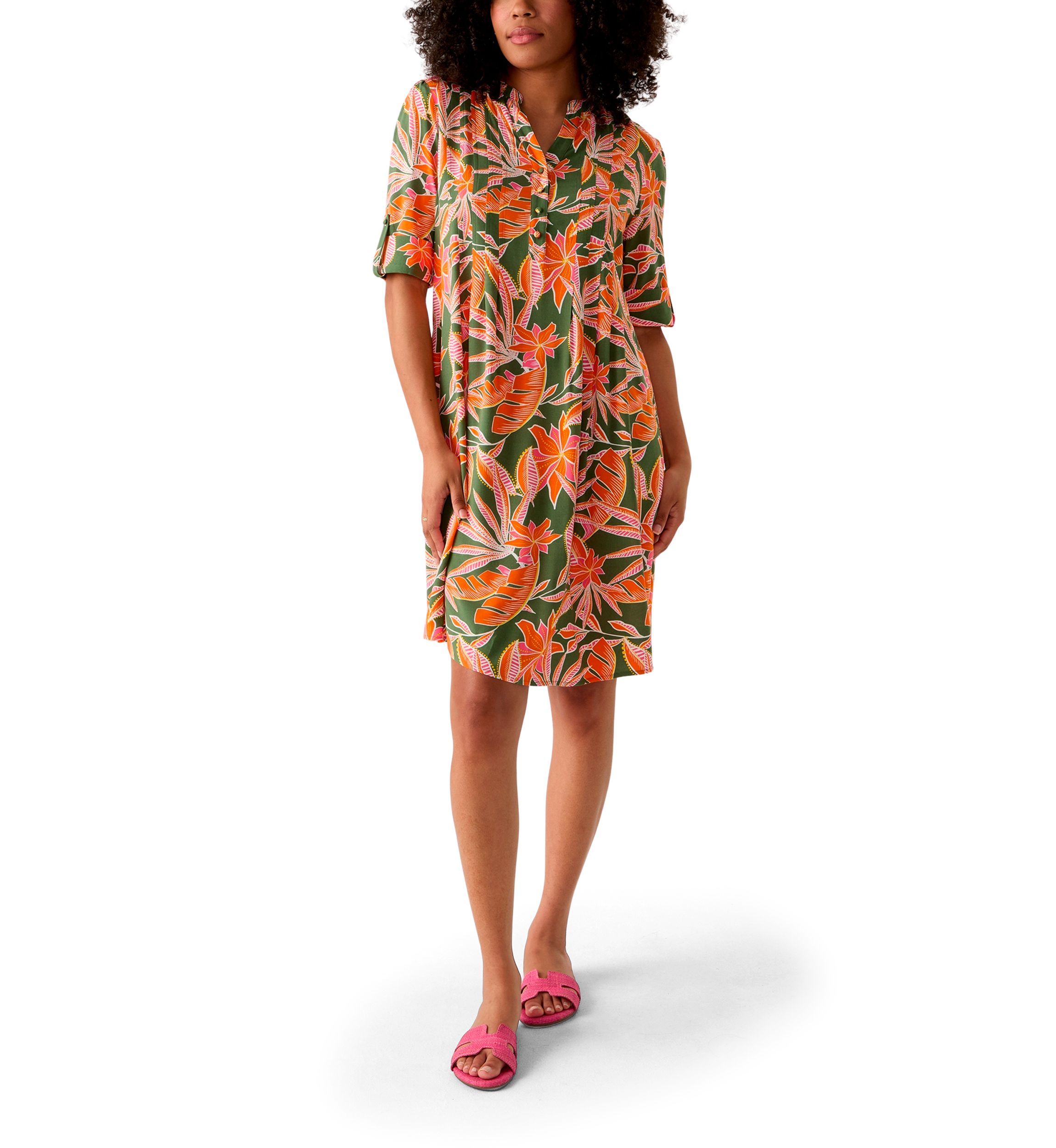 Womens Woven Printed Dress