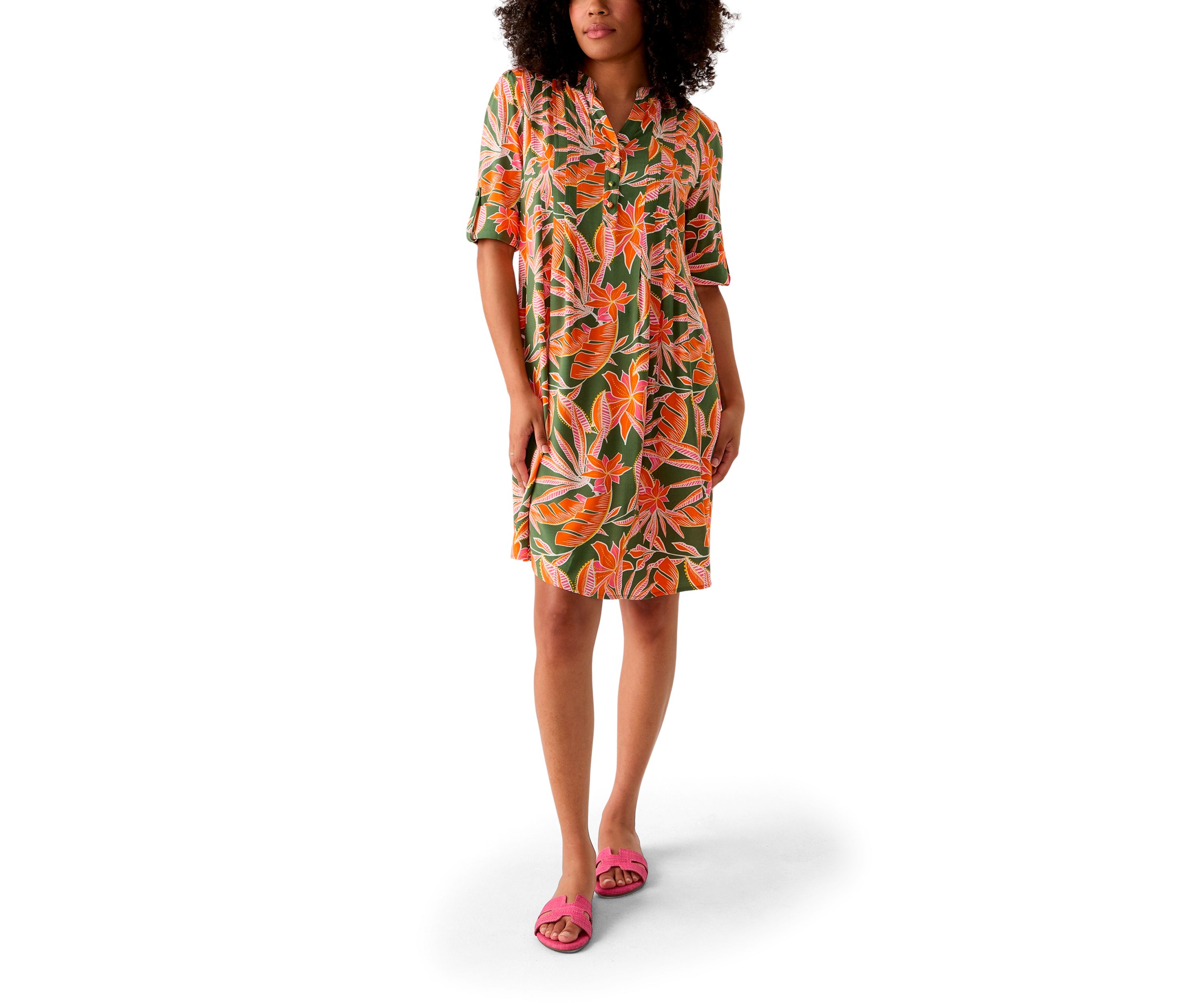 Womens Woven Printed Dress