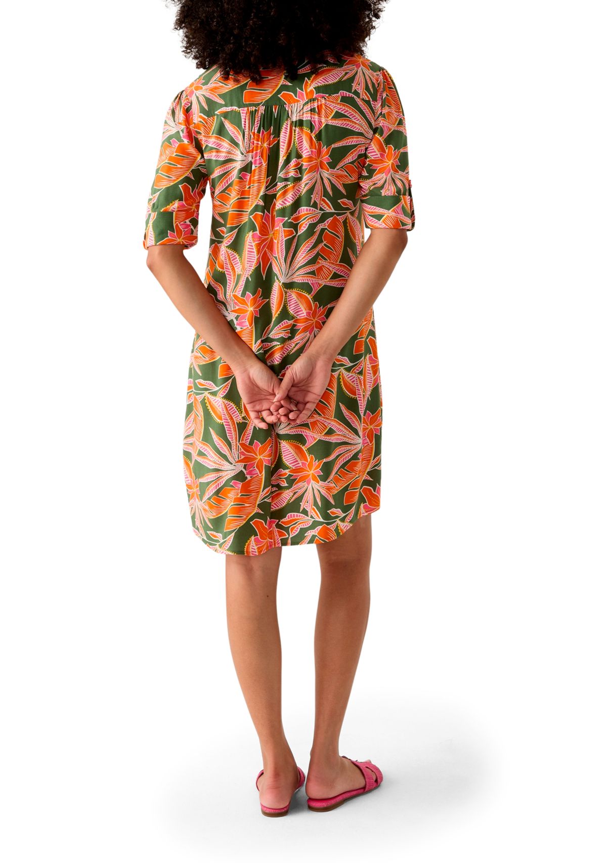 Womens Woven Printed Dress