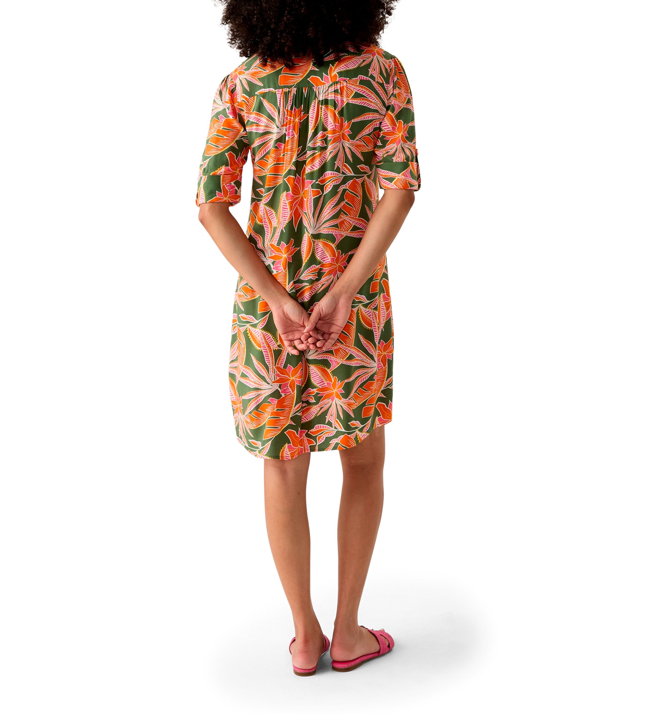 Womens Woven Printed Dress
