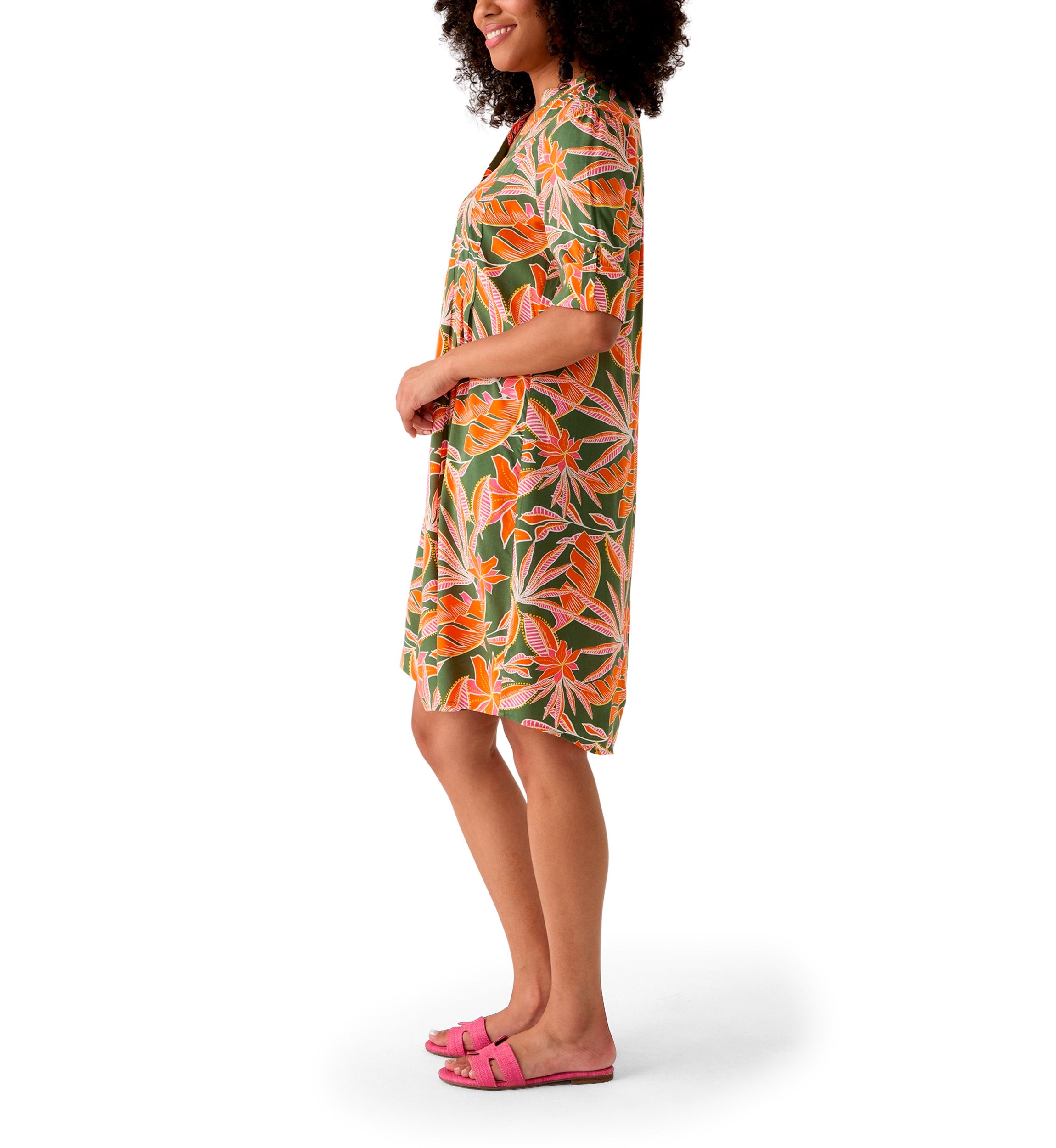 Womens Woven Printed Dress