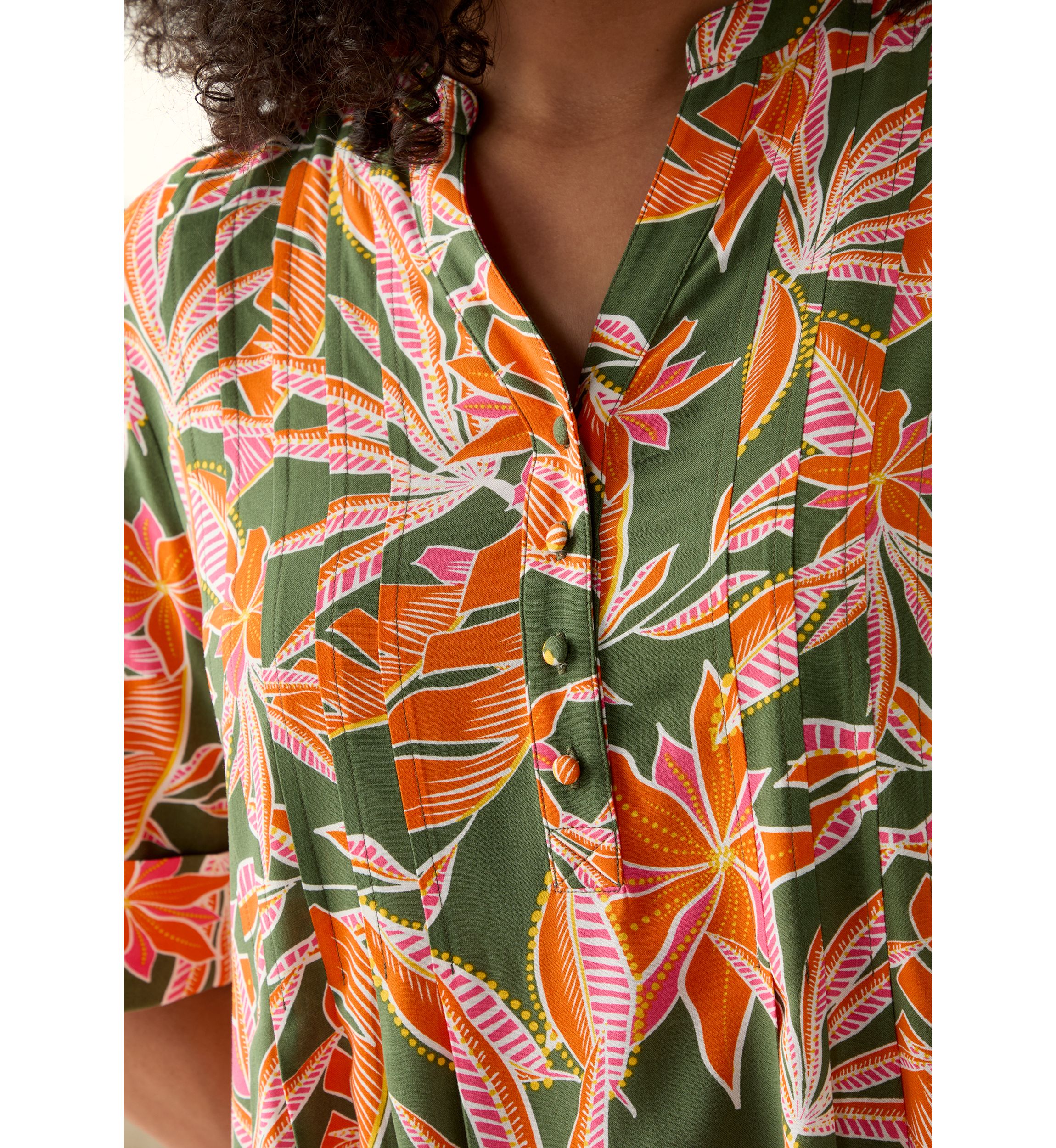 Womens Woven Printed Dress
