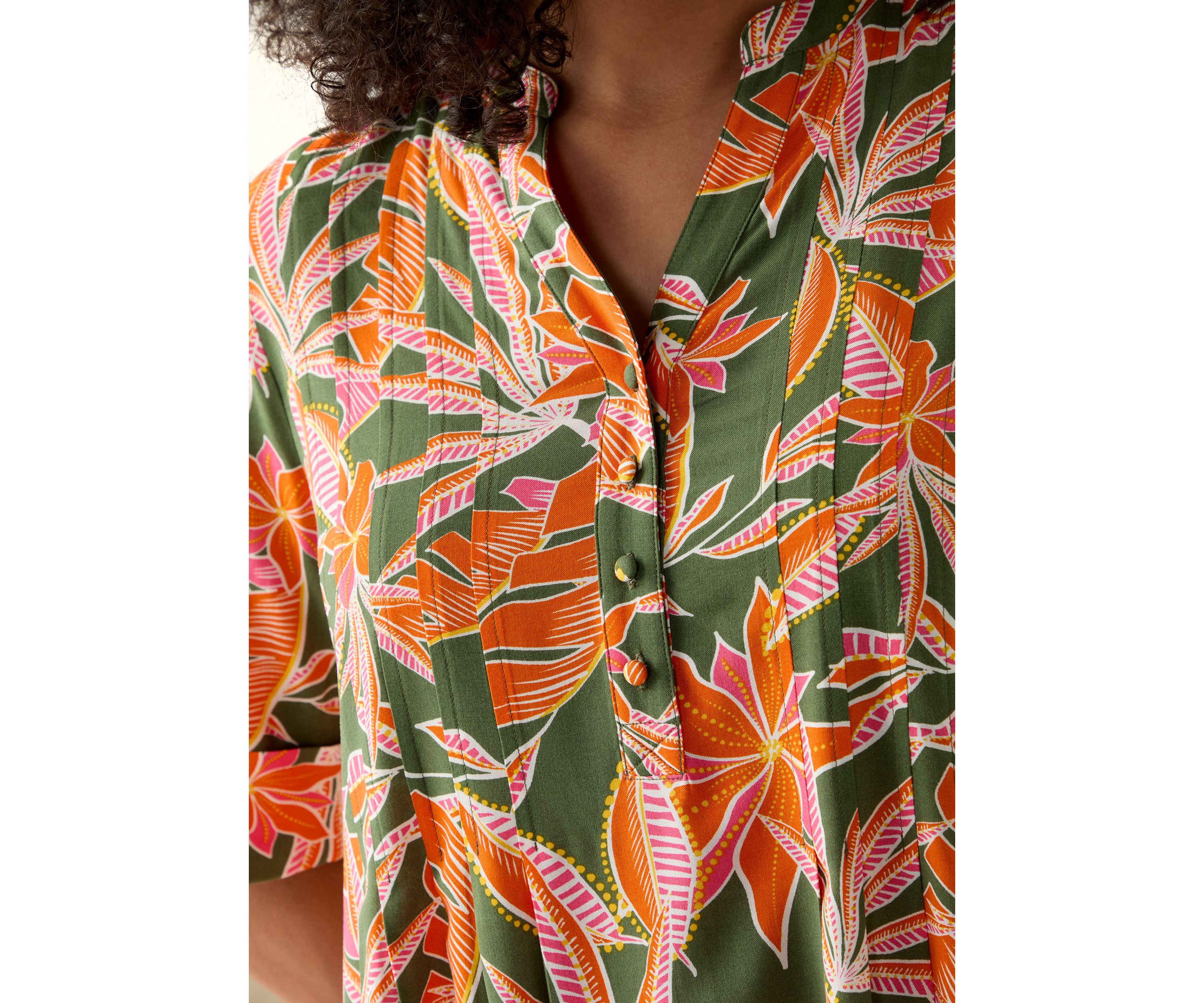 Womens Woven Printed Dress