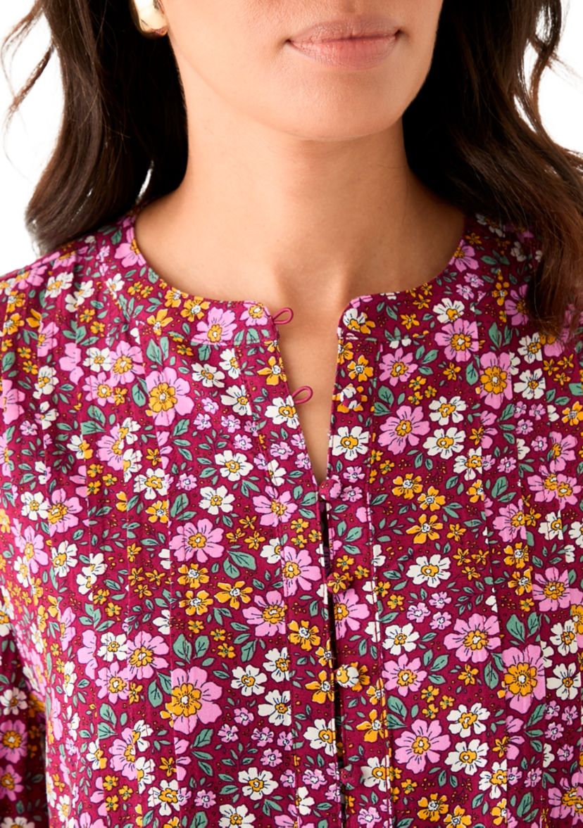 Womens Printed 3/4 Sleeve Top
