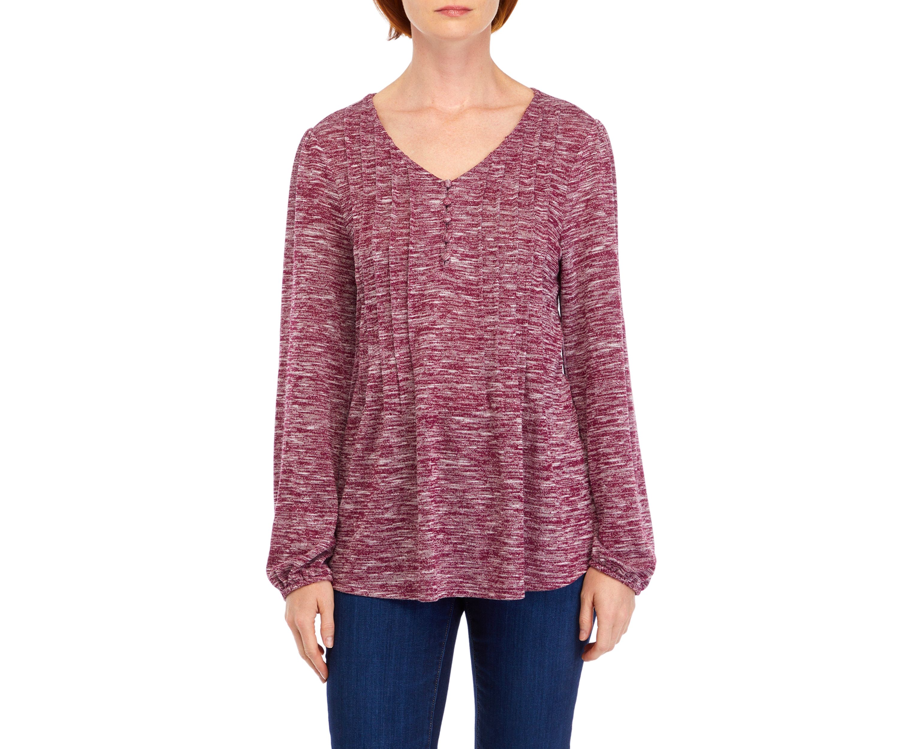 Womens V-Neck Heather Shirt 