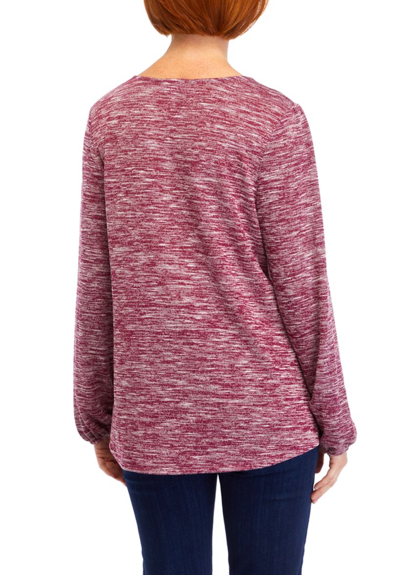 Womens V-Neck Heather Shirt 