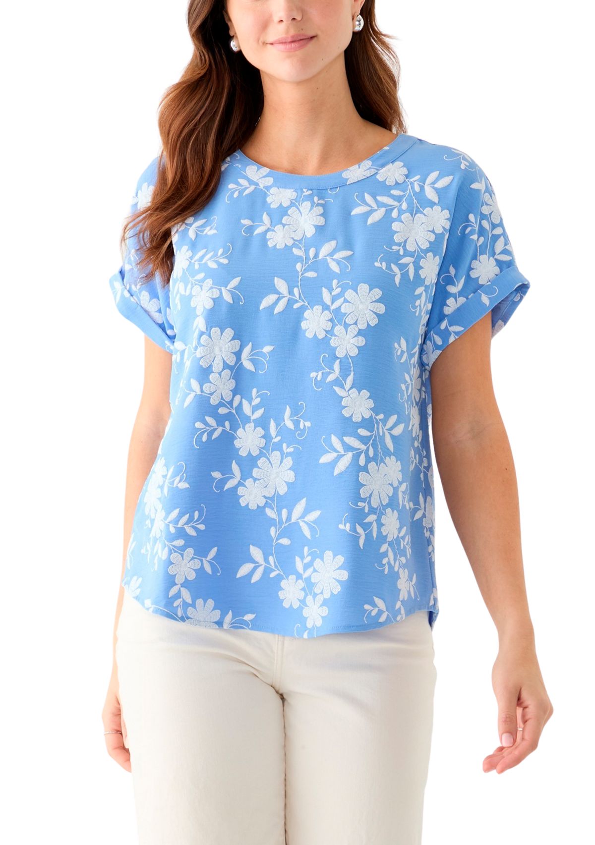 Womens Dolman Sleeve Printed T-Shirt 