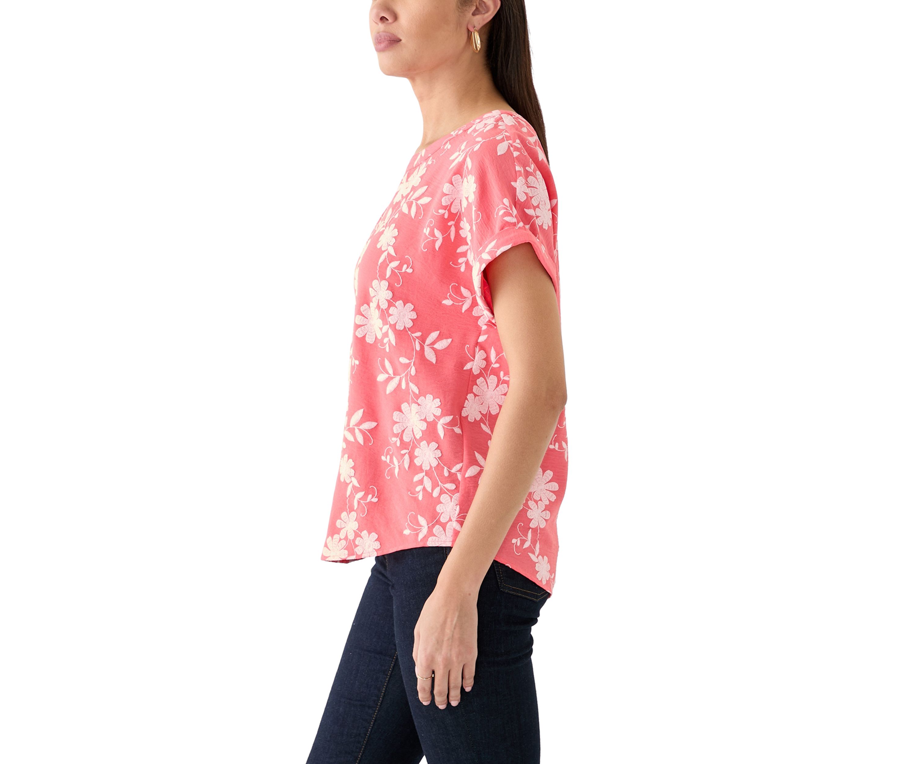 Womens Short Sleeve Dolman T-Shirt